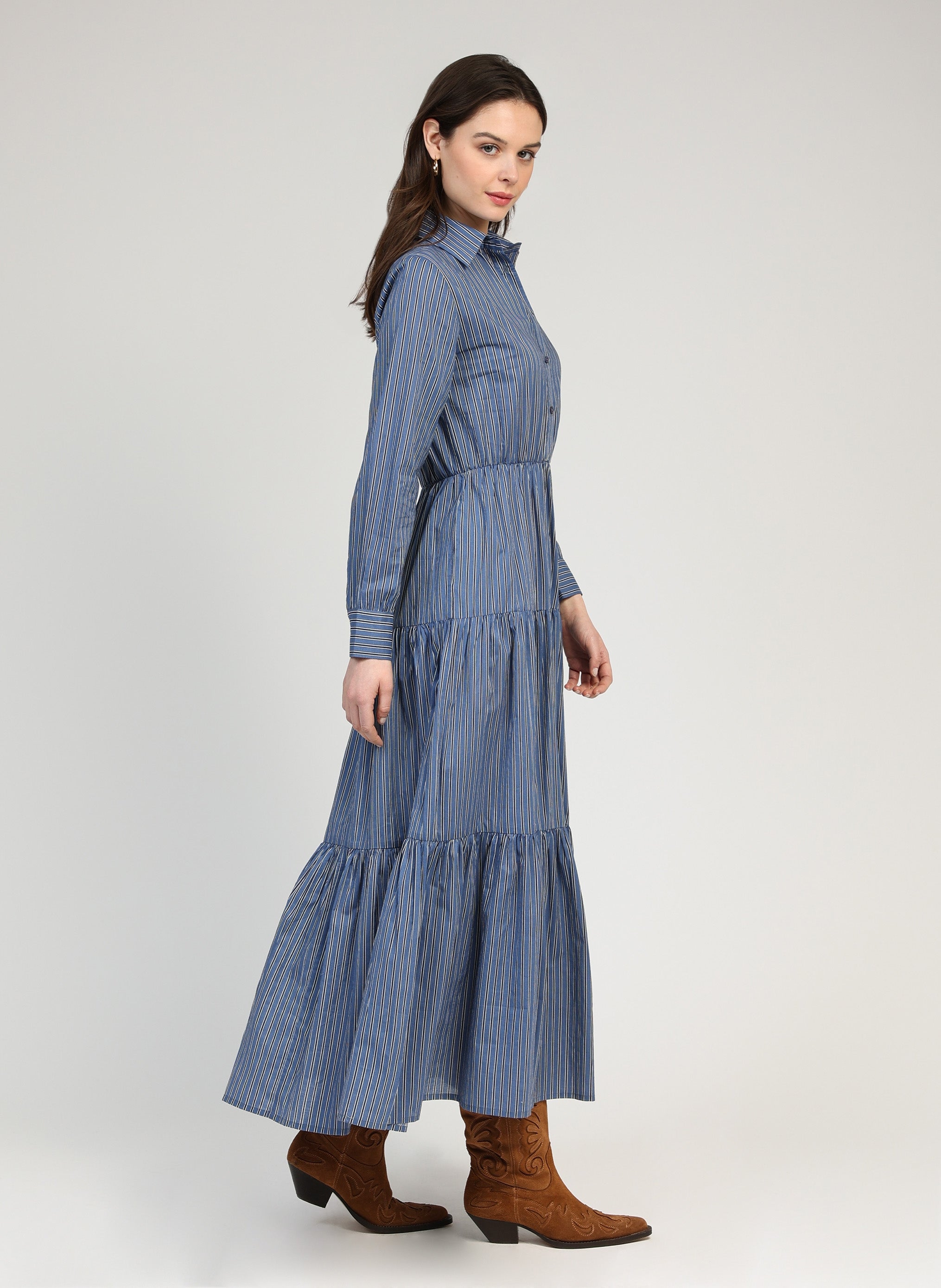 ROBE LONGUE OCHARME blois indigo