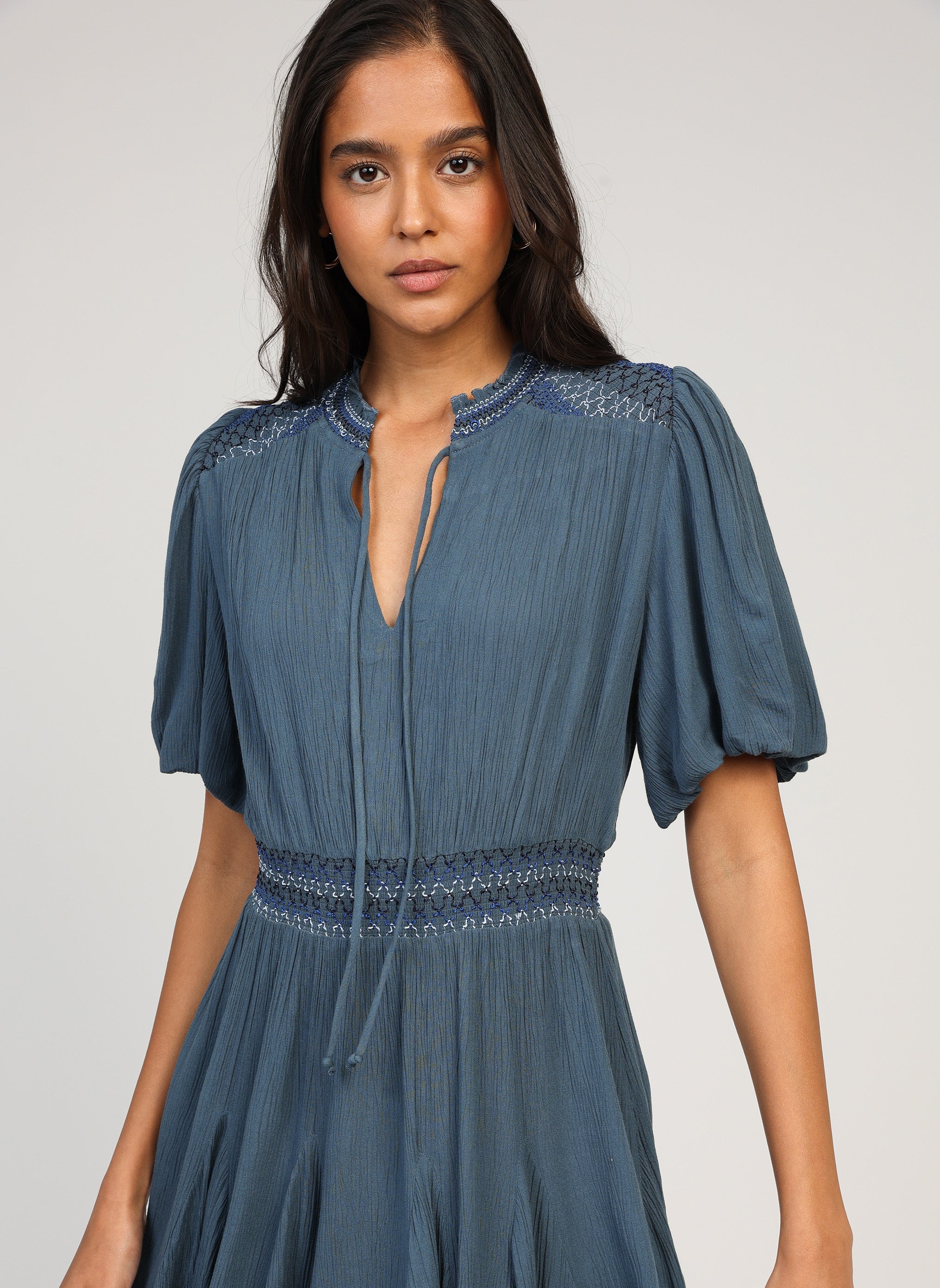 ROBE COURTE OCLAUDE bleu