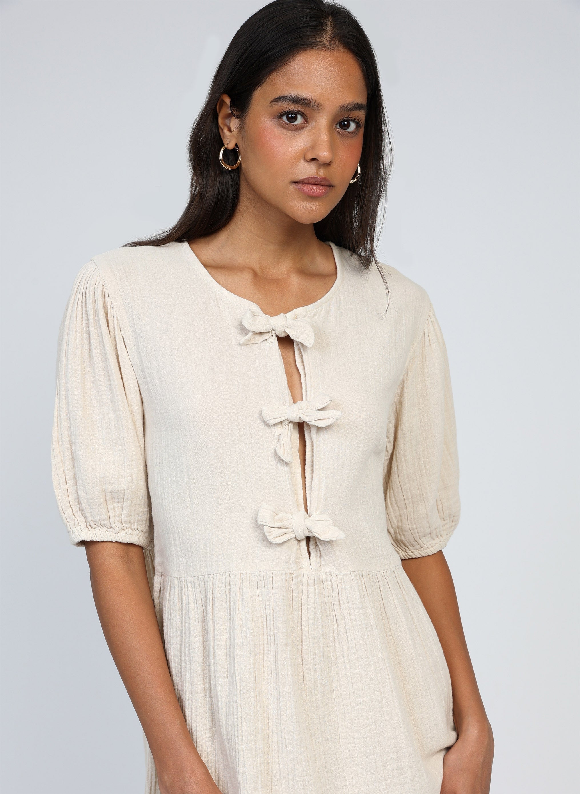 ROBE COURTE OLEONIA vanille