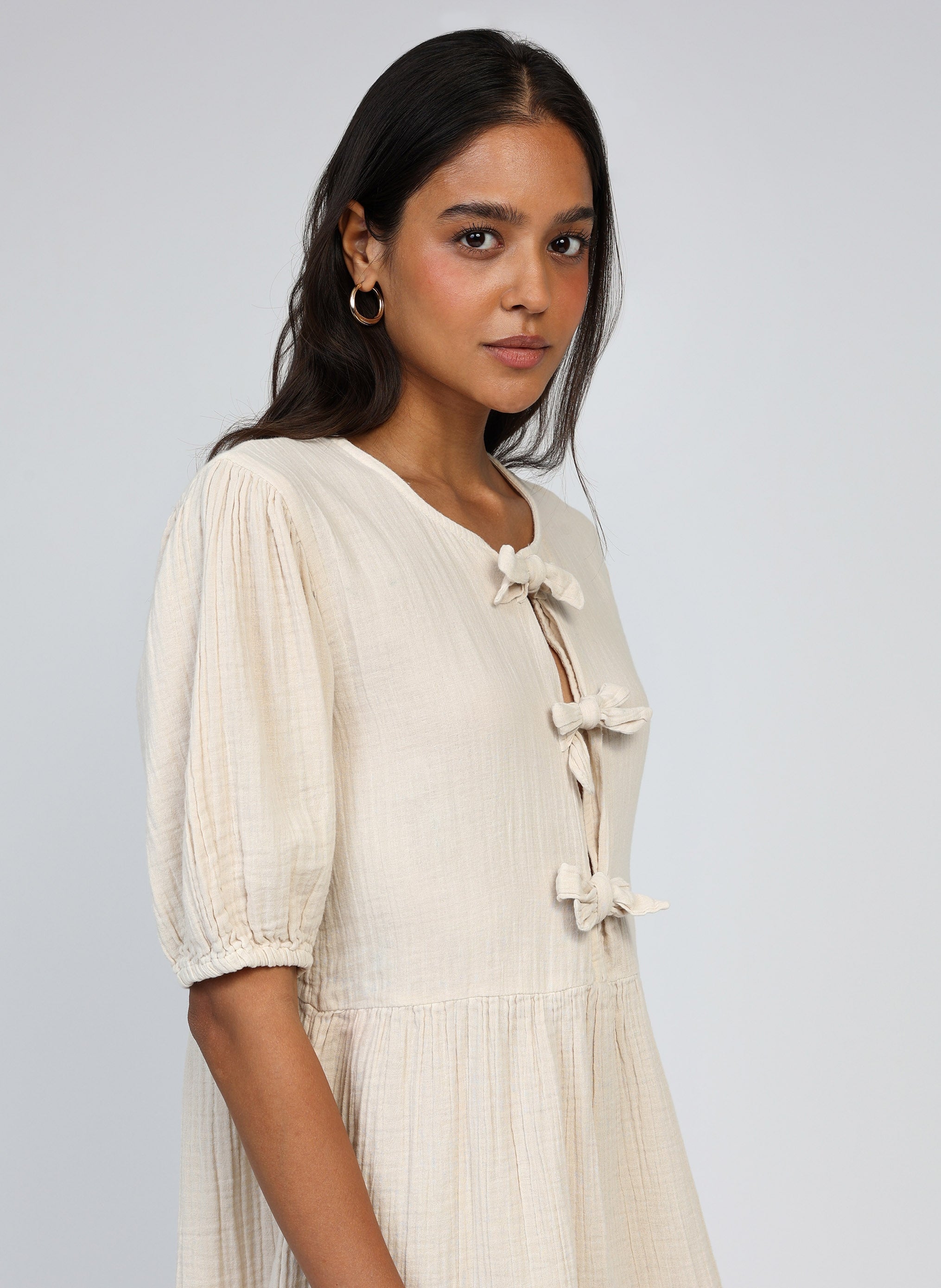 ROBE COURTE OLEONIA vanille