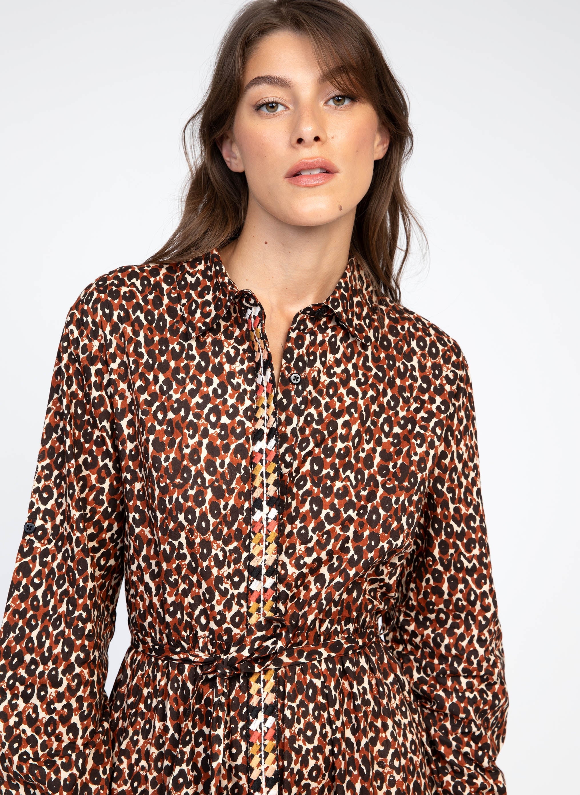 ROBE LONGUE OLINTO leona chocolat