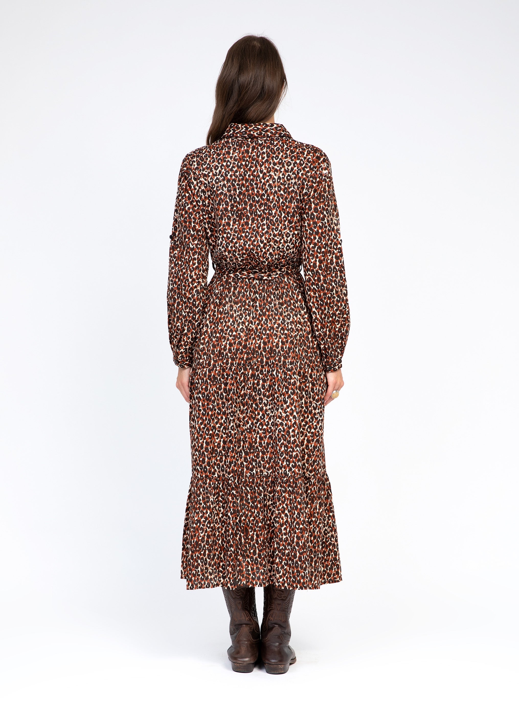 ROBE LONGUE OLINTO leona chocolat