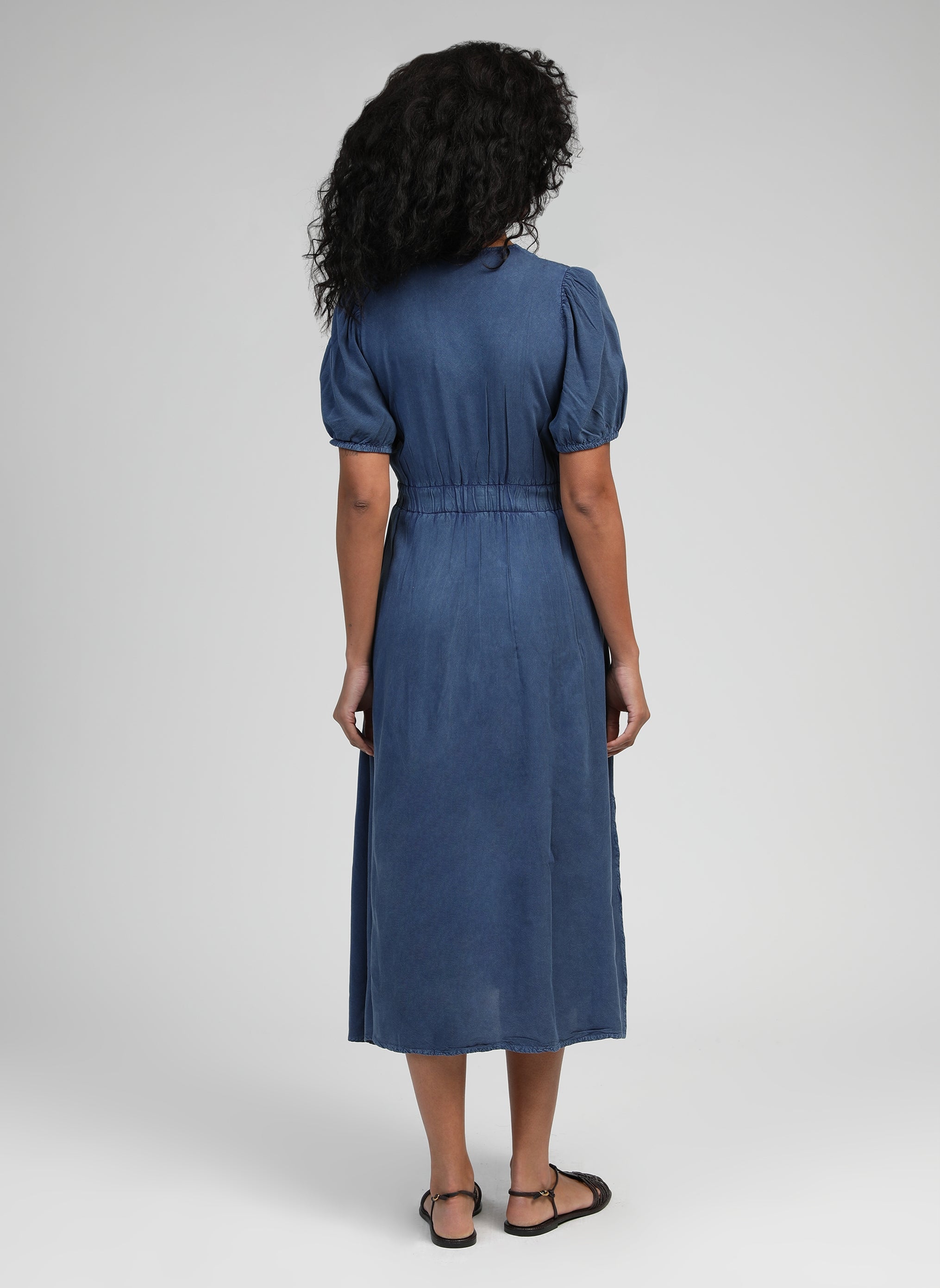 ROBE MIDI OMARIA indigo