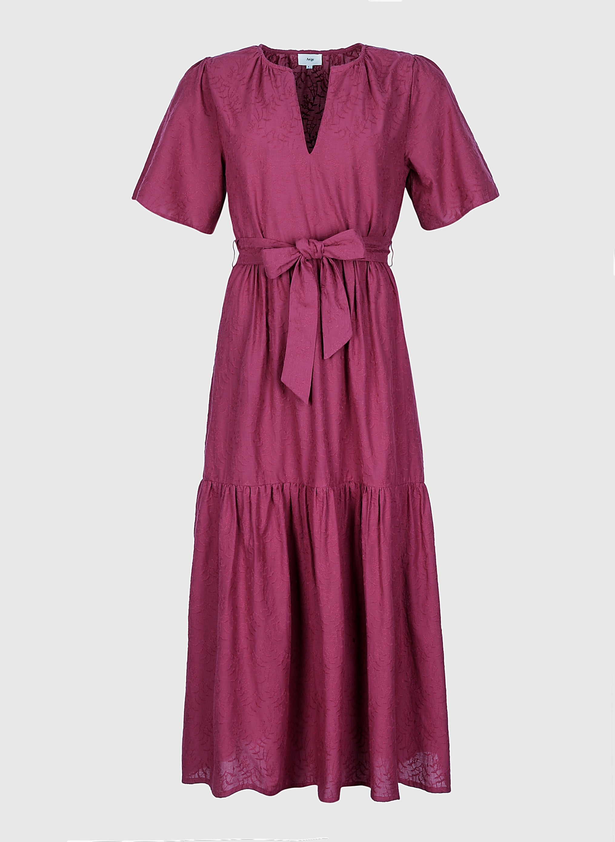 VESTIDO MIDI cereza ORAZILA