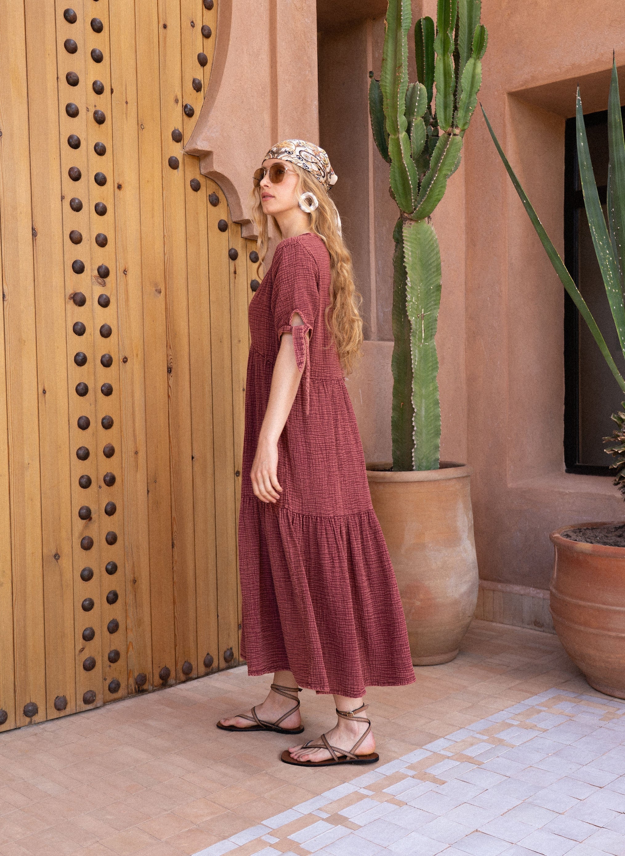 ROBE LONGUE OSAMDOU grenade