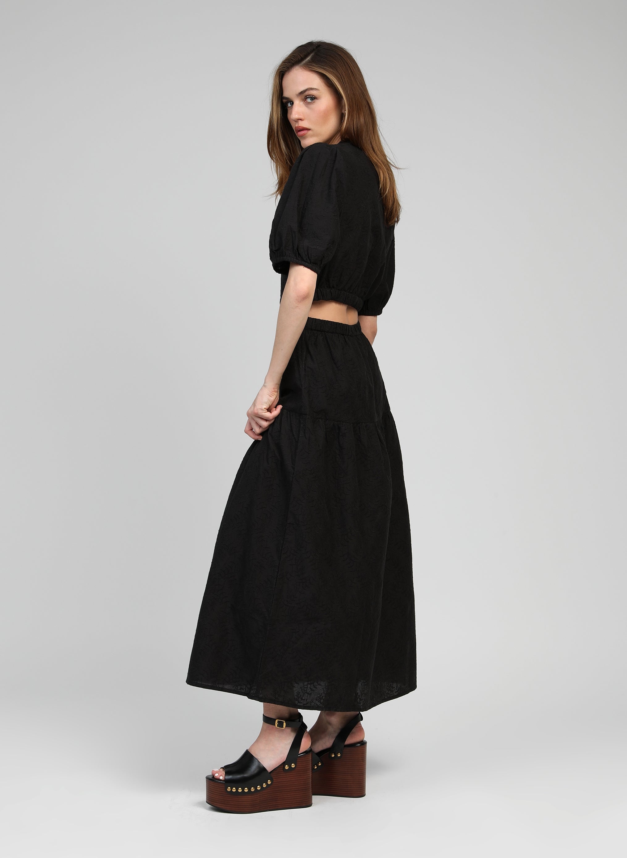 ROBE MIDI OSEILA noir