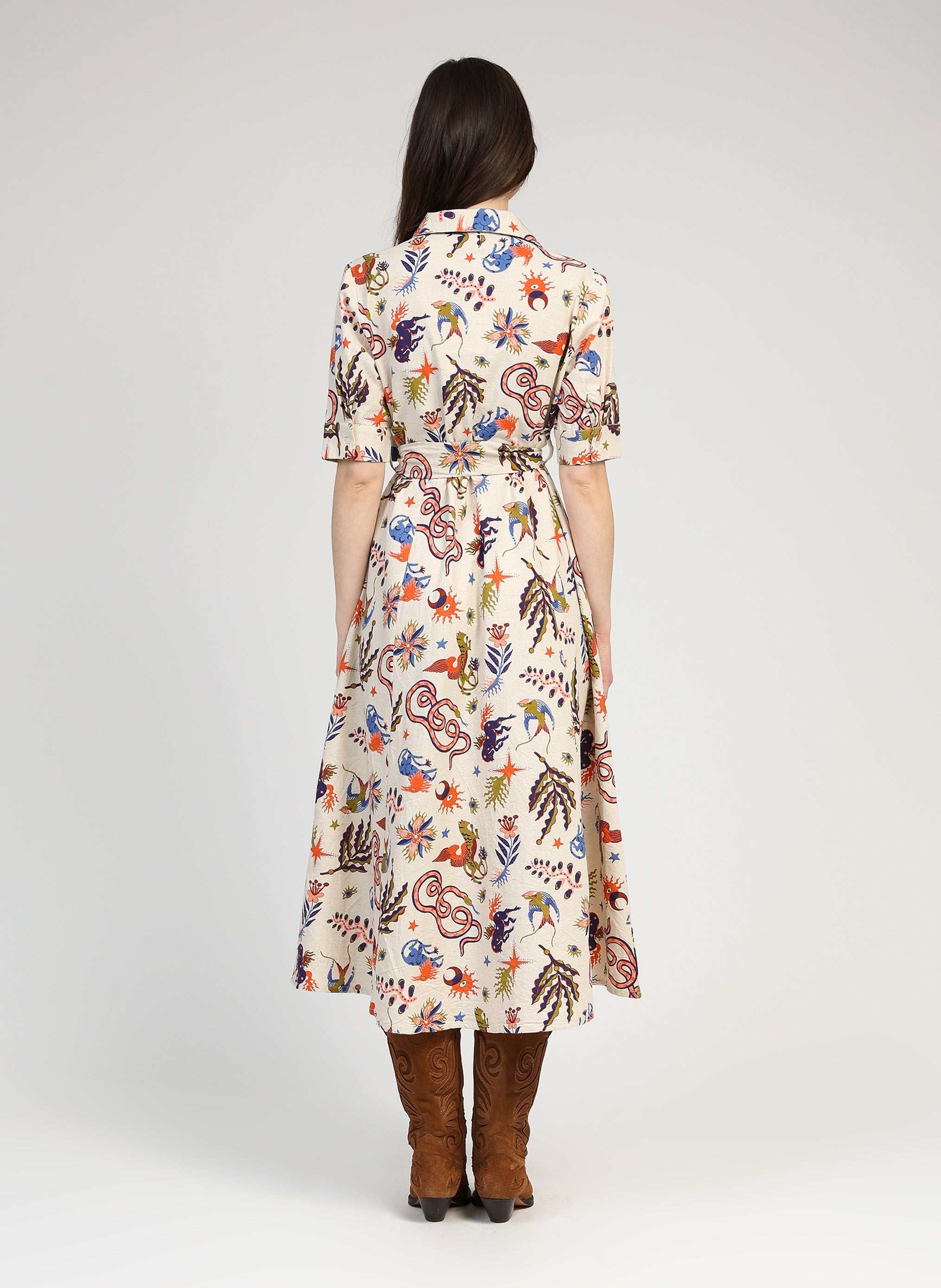 ROBE LONGUE OSMINE bale ecru