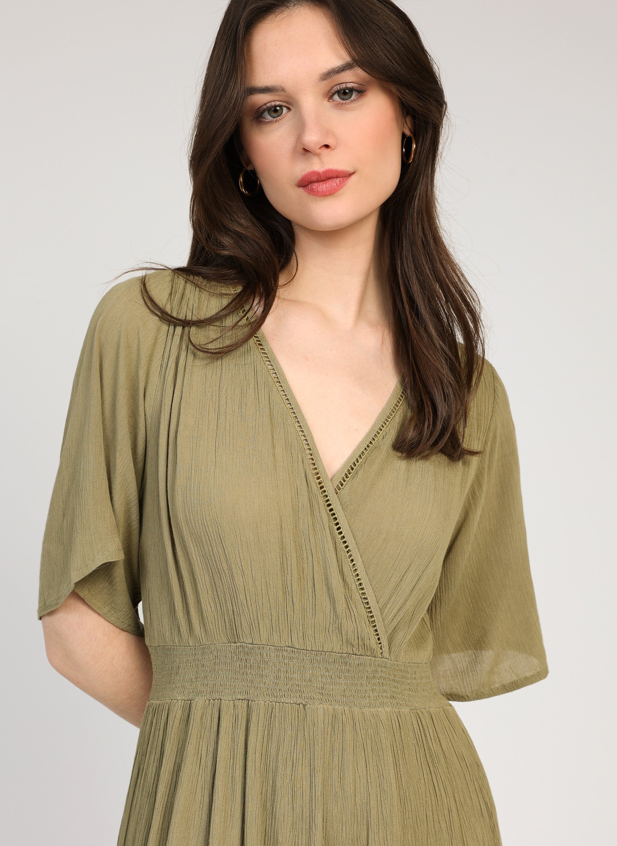 OSUNCHA LONG DRESS khaki