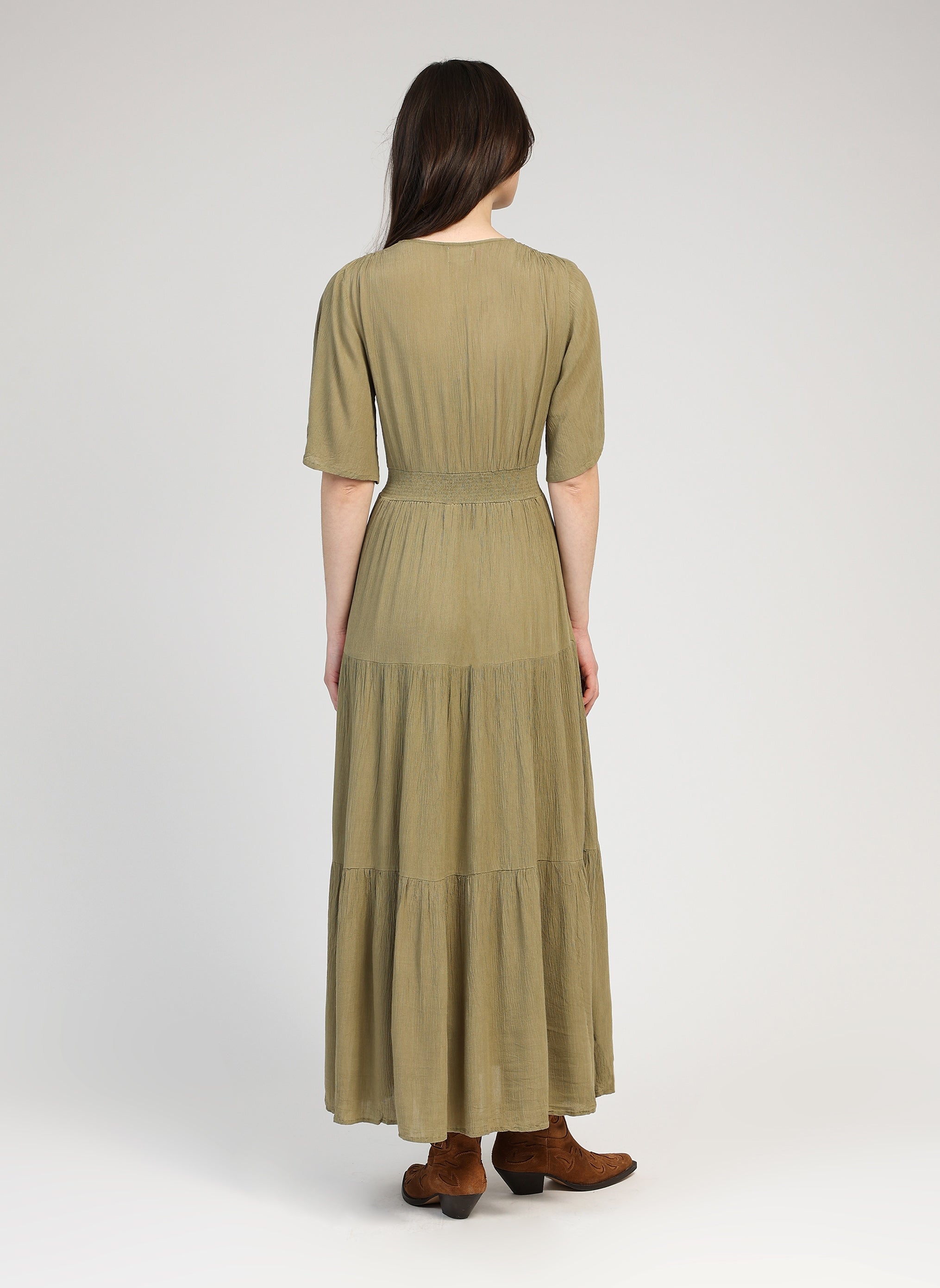 OSUNCHA LONG DRESS khaki