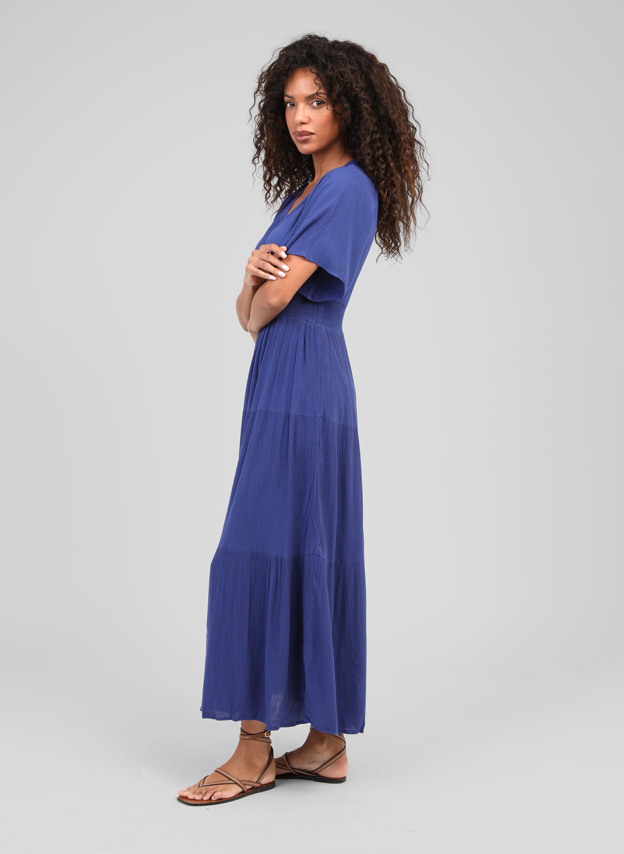 ROBE LONGUE OSUNCHALA bleu