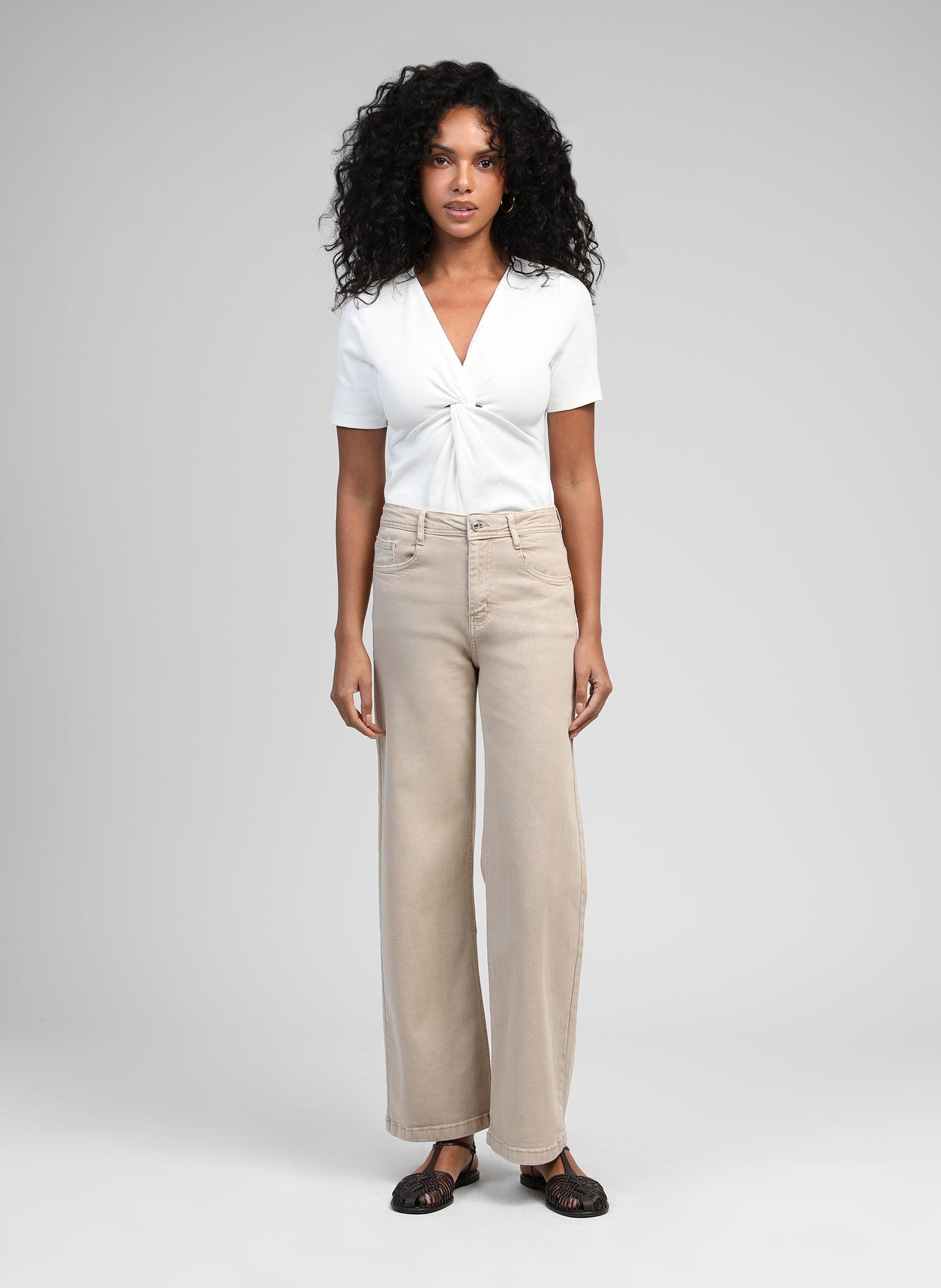 PANTALON PARTY beige