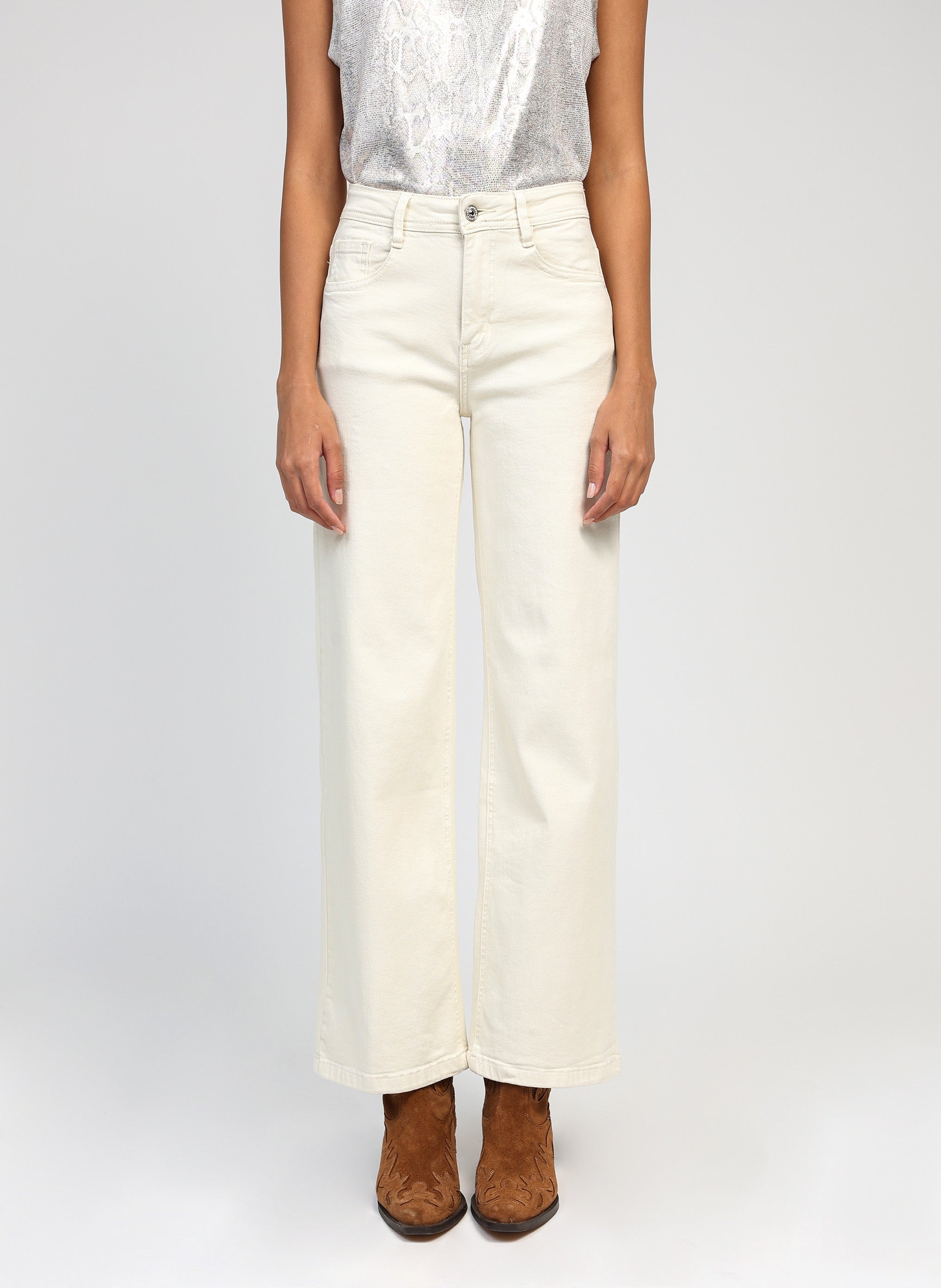 PANTALON PARTY ecru