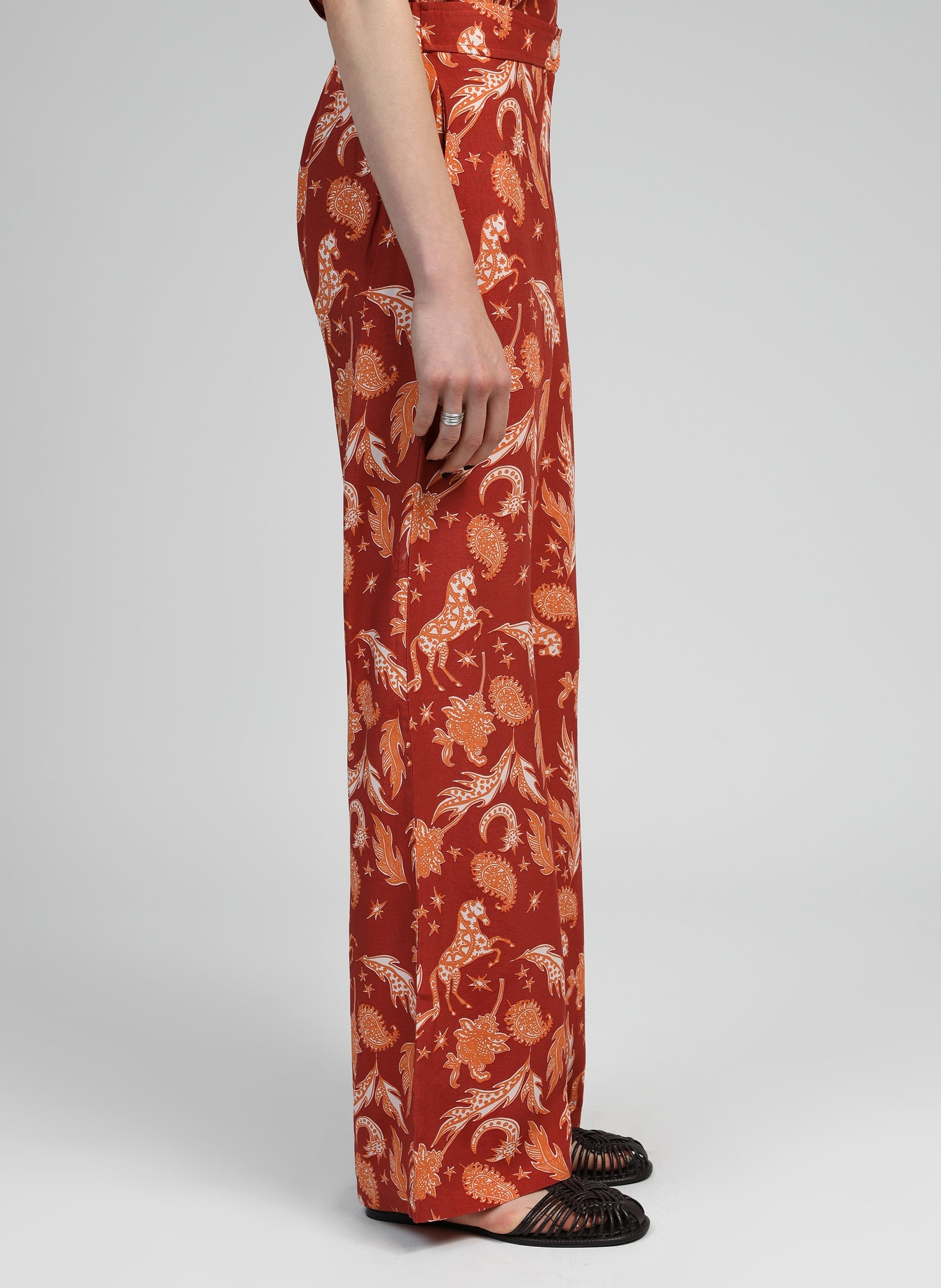 Pantalón polar terracota PERCY