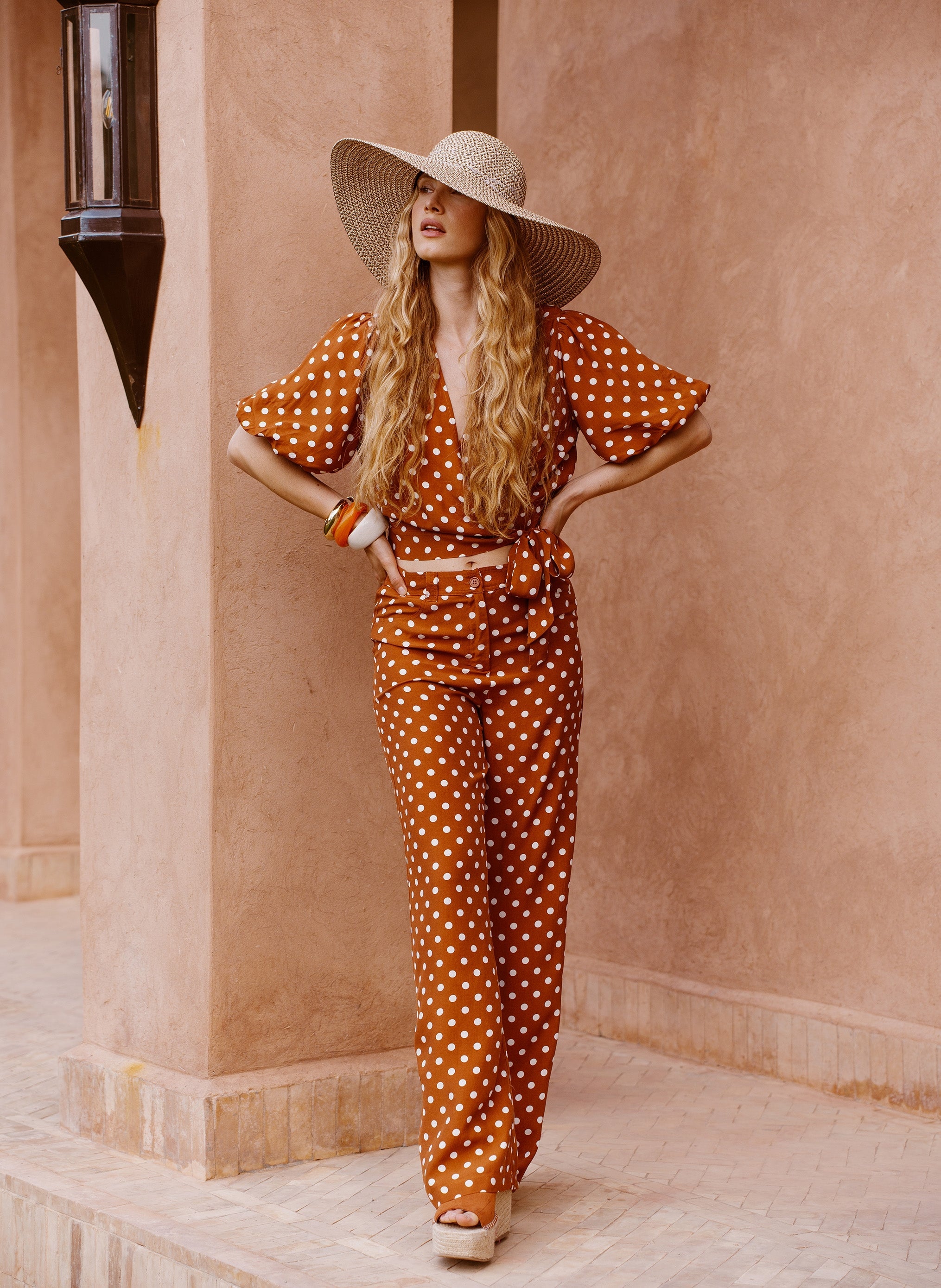 PANTALON PHOEBEE palinto caramel