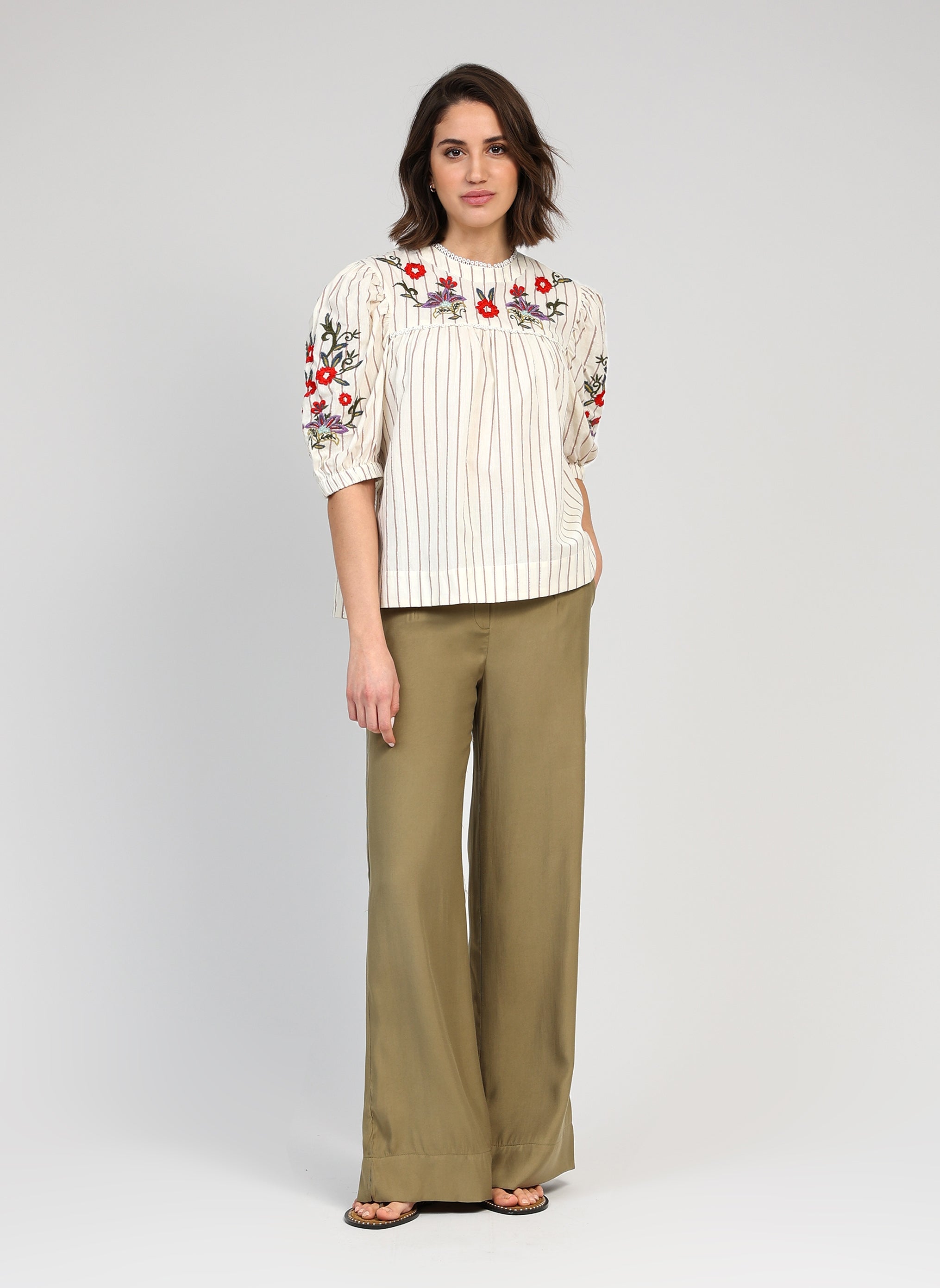 PRUNELLA TROUSERS khaki