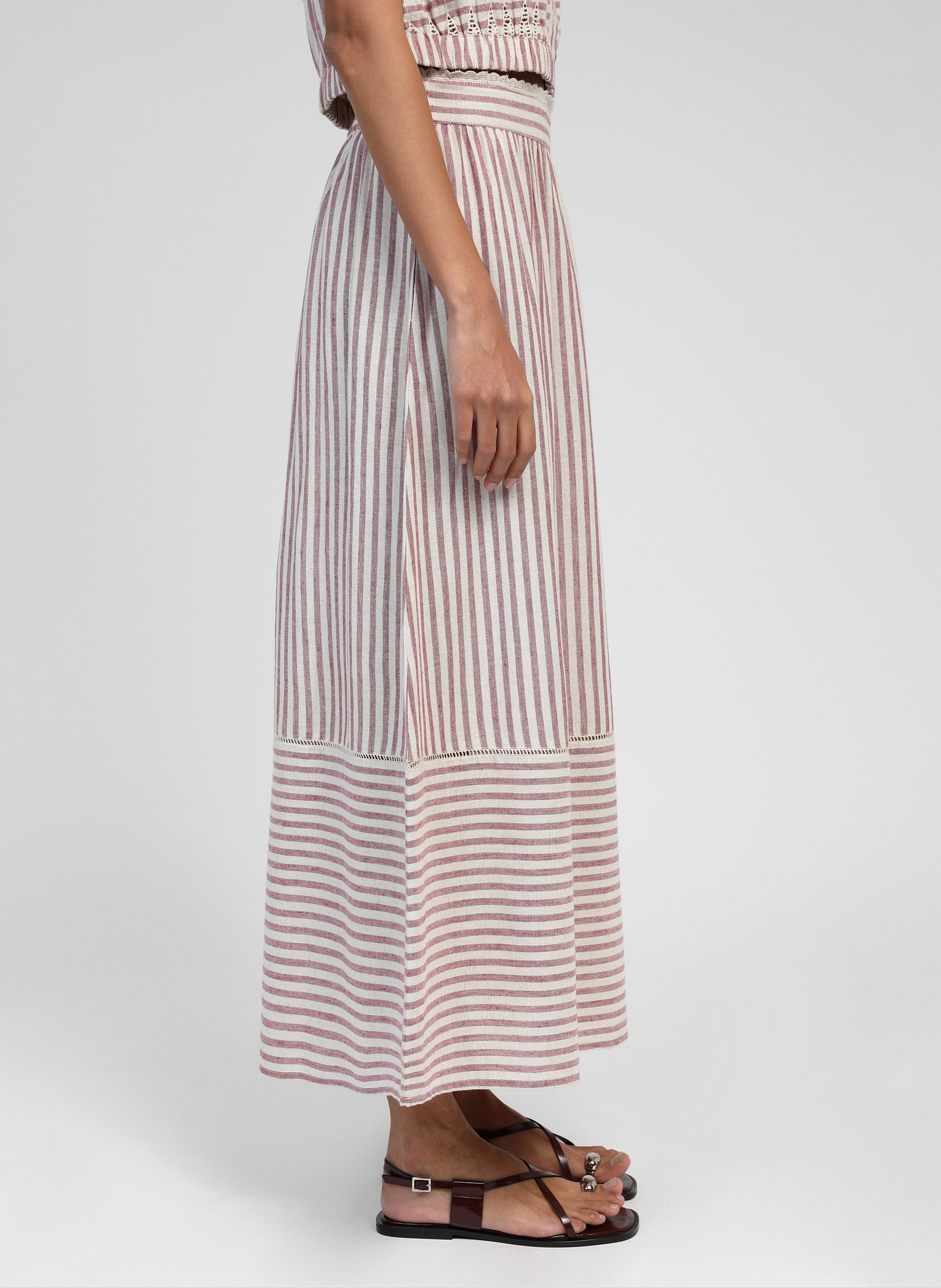 RABIA LONG SKIRT raspberry