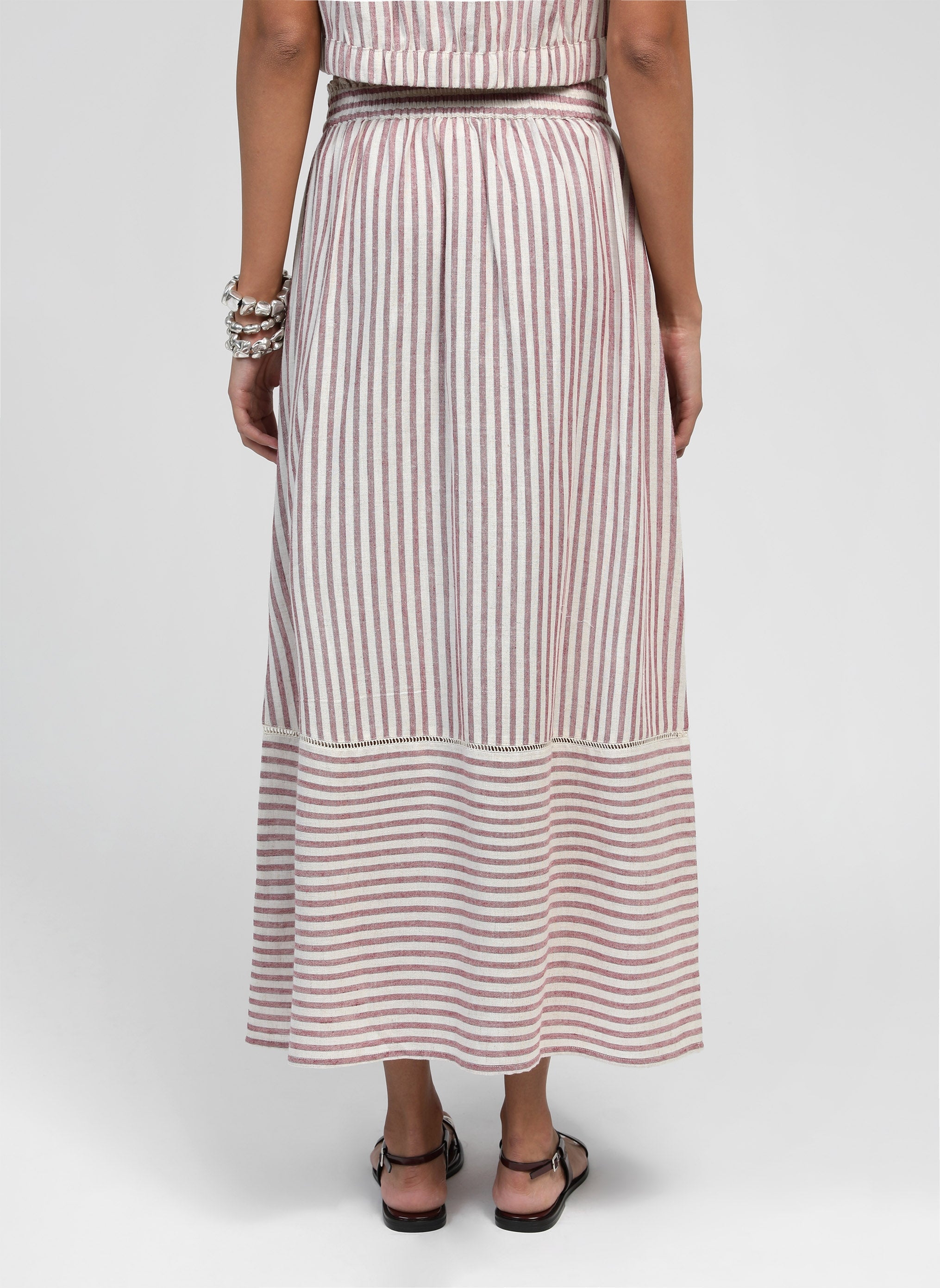 RABIA LONG SKIRT raspberry