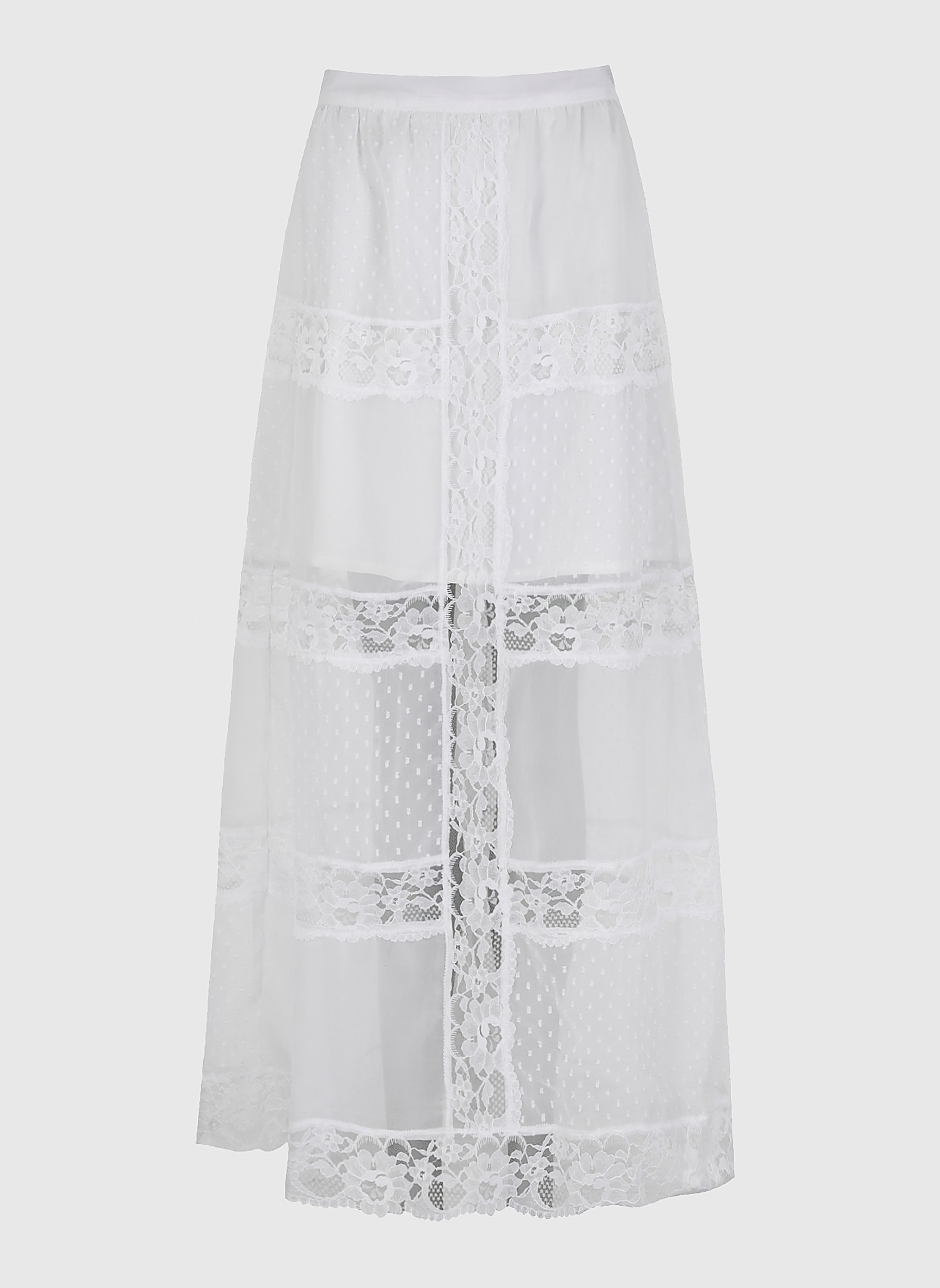 JUPE LONGUE RAVILA blanc