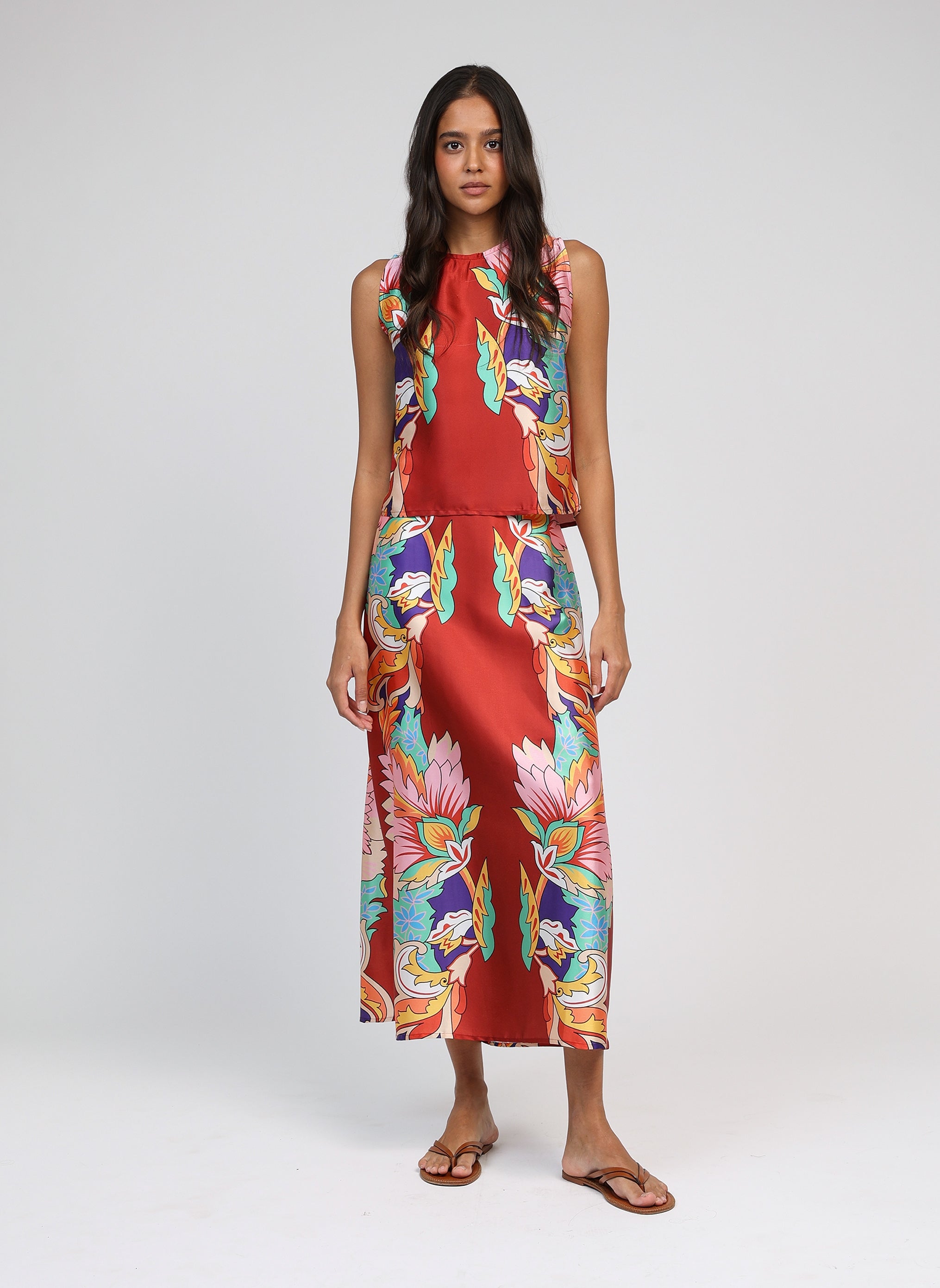 JUPE MIDI ROBILOU louma malaga