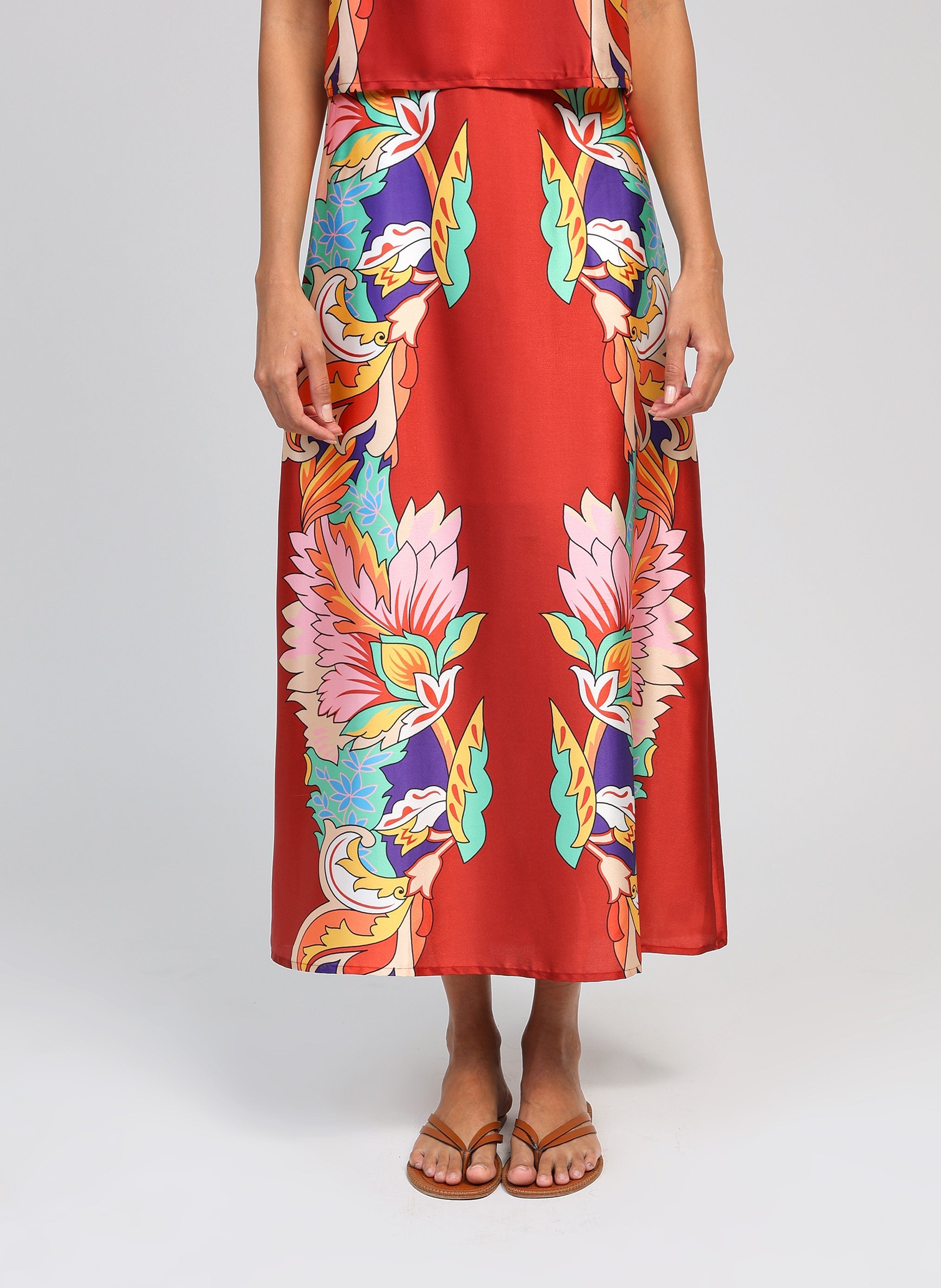 JUPE MIDI ROBILOU louma malaga