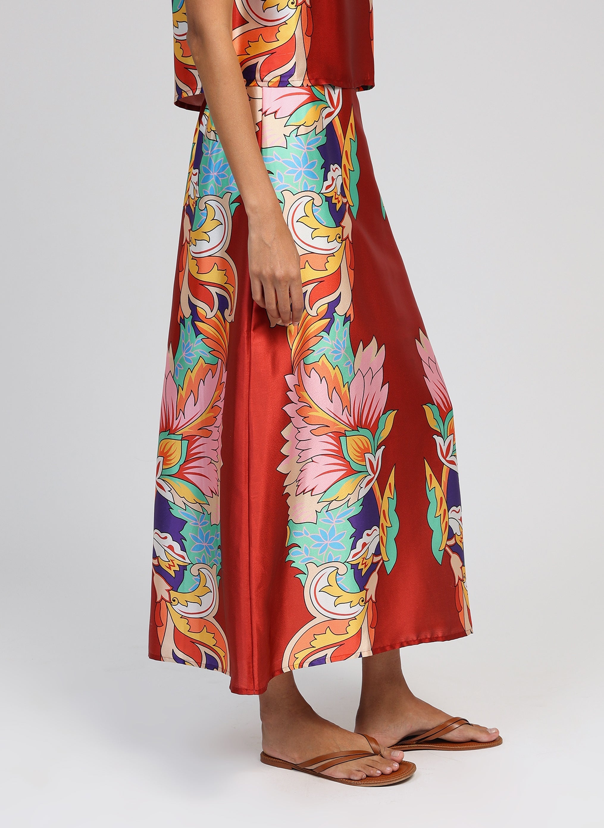 JUPE MIDI ROBILOU louma malaga