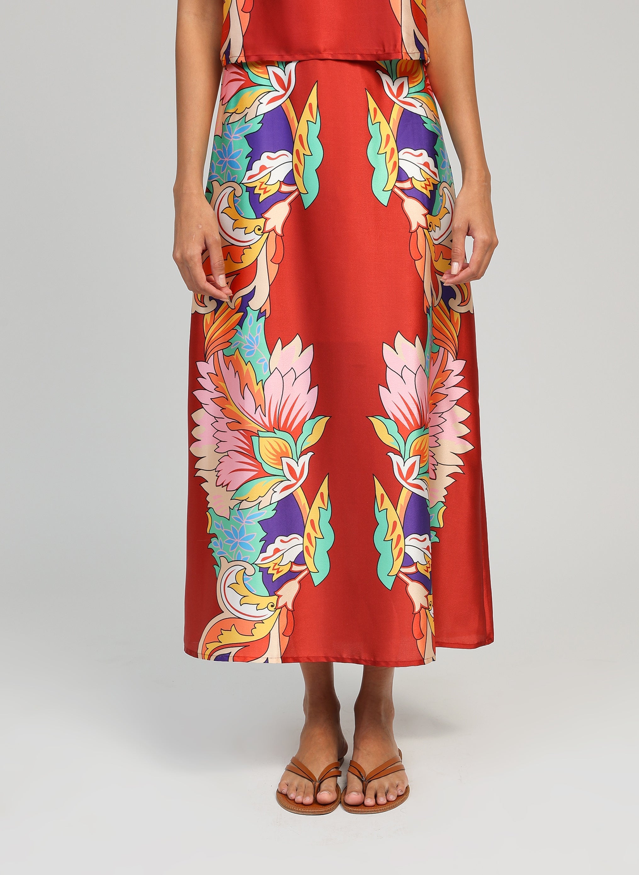 JUPE MIDI ROBILOU louma malaga