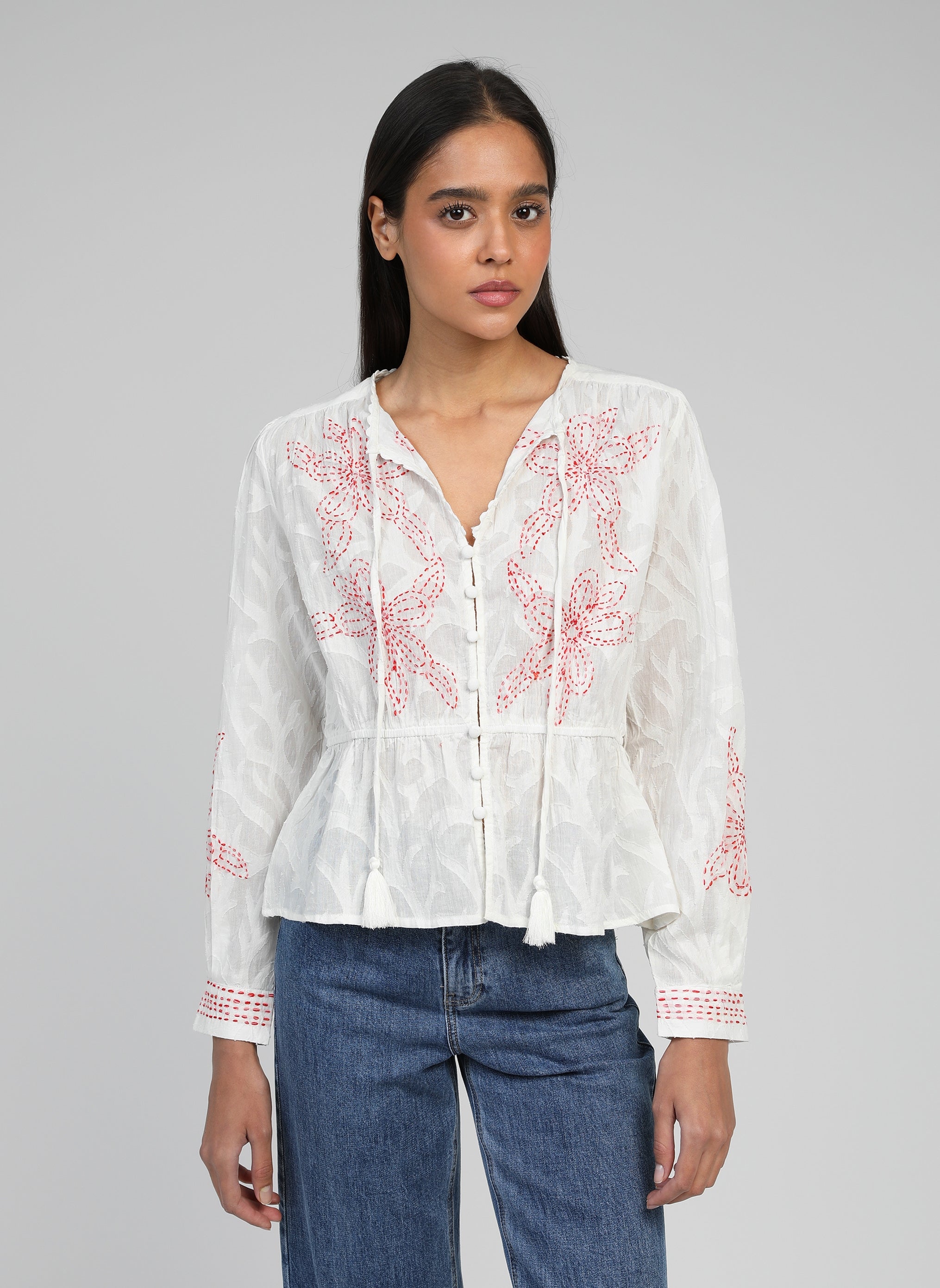 BLOUSE SALBA ecru