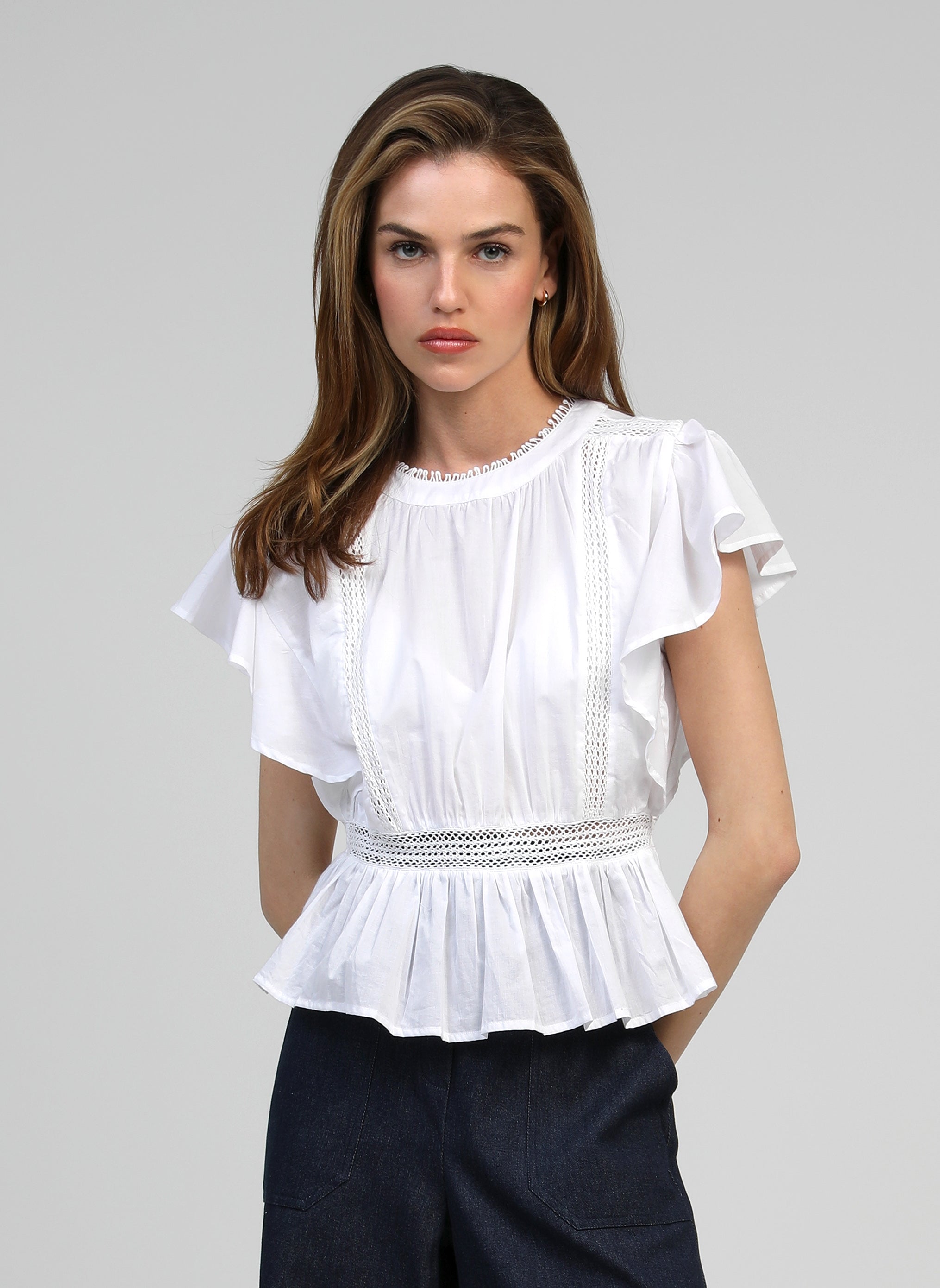 BLOUSE SALEK blanc