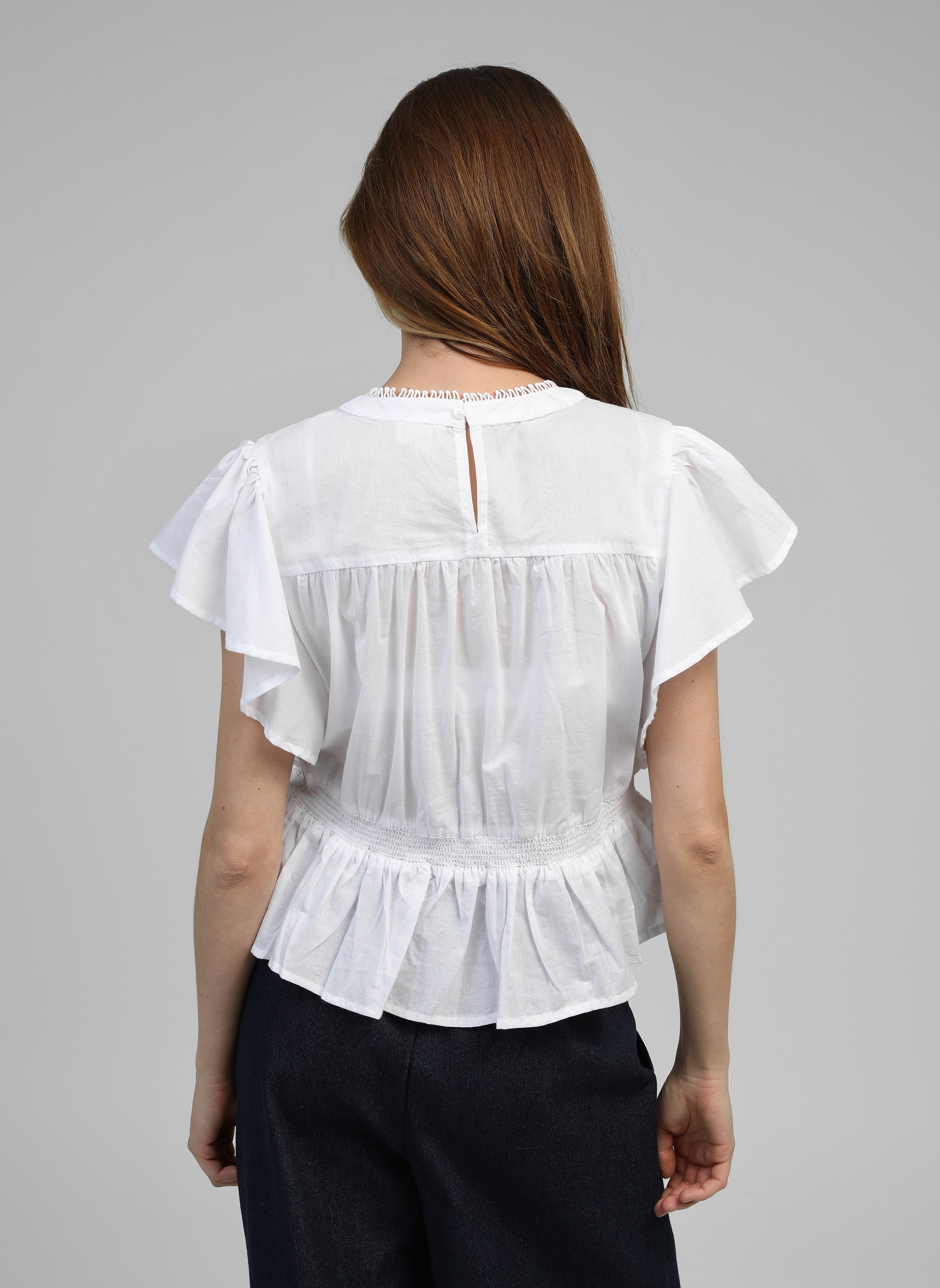 BLOUSE SALEK blanc