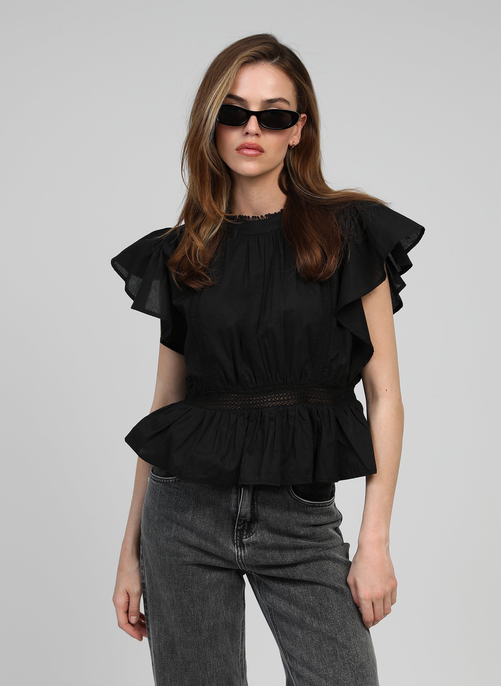 BLOUSE SALEK noir