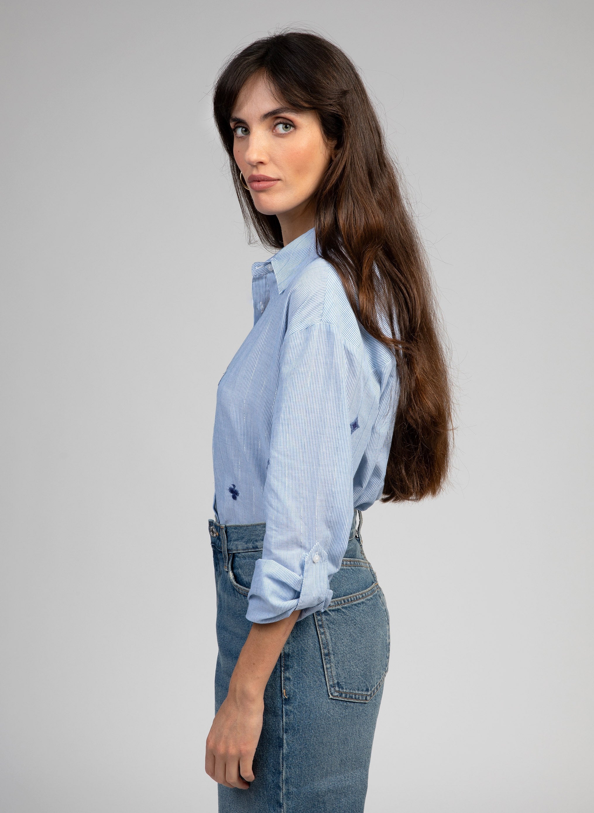 CHEMISE SALIDA bleu