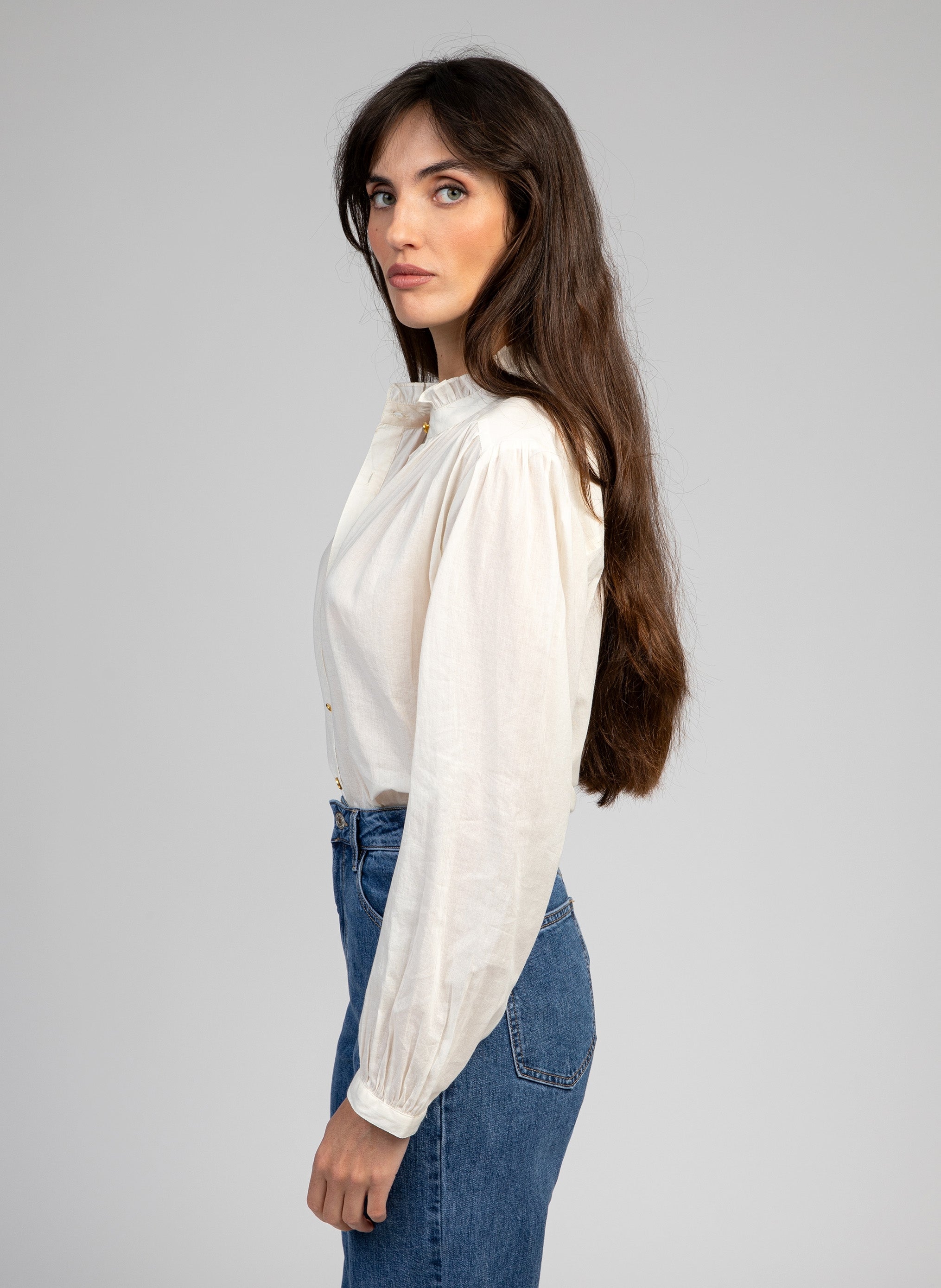 BLOUSE SAMINY blanc cassé