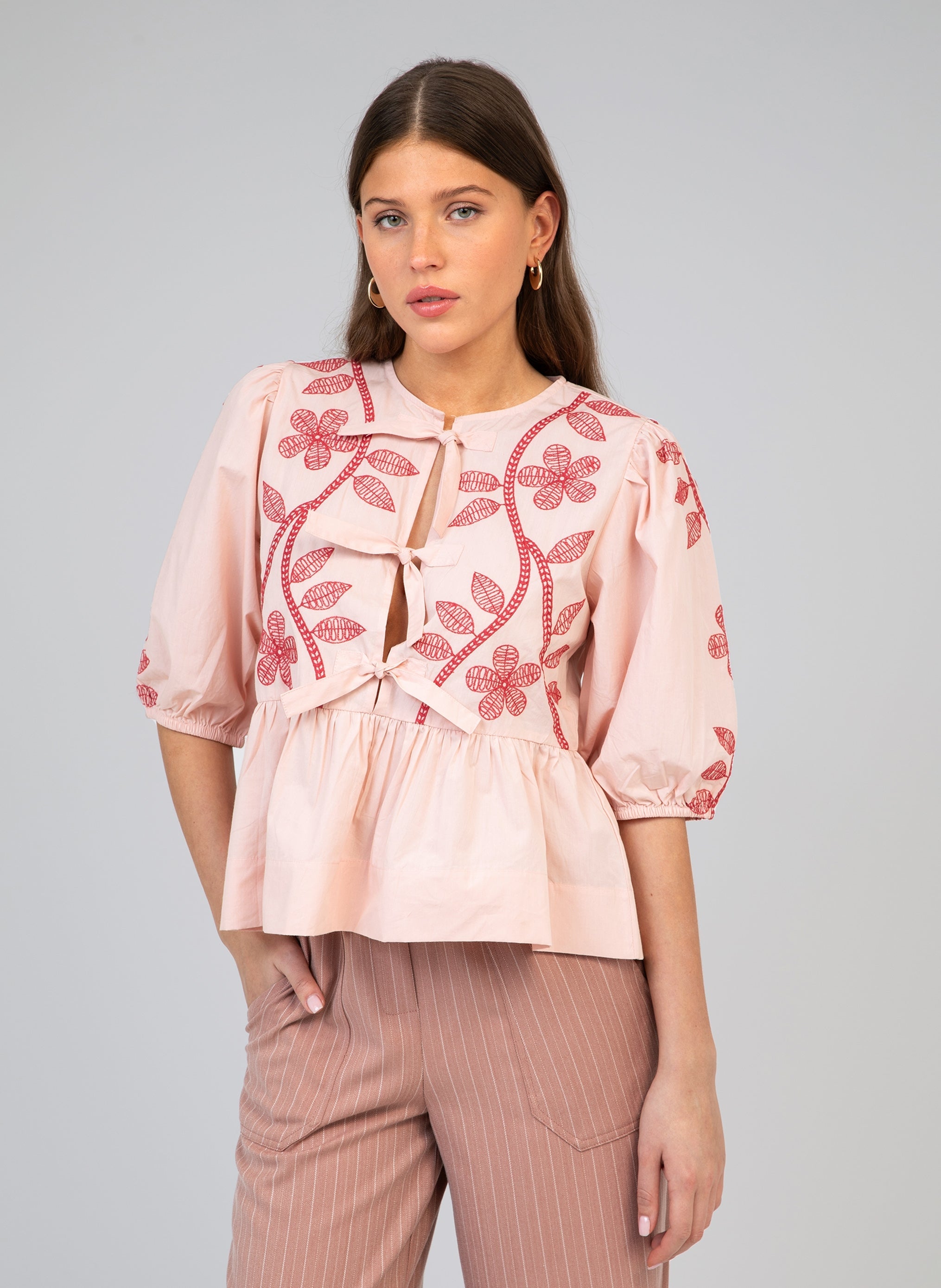 BLOUSE rosa SANTAYA