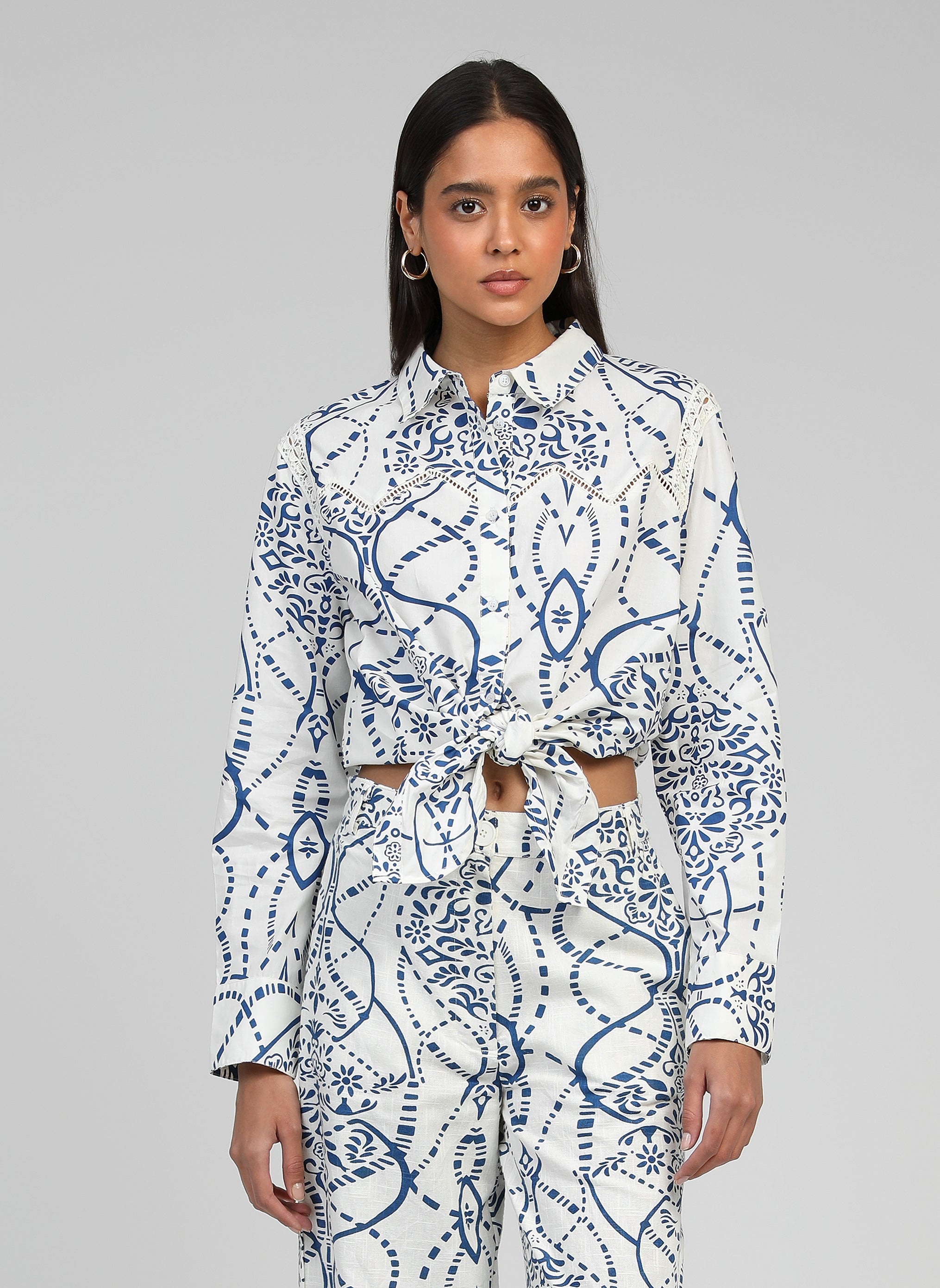 CHEMISE SERVILOU cilou indigo