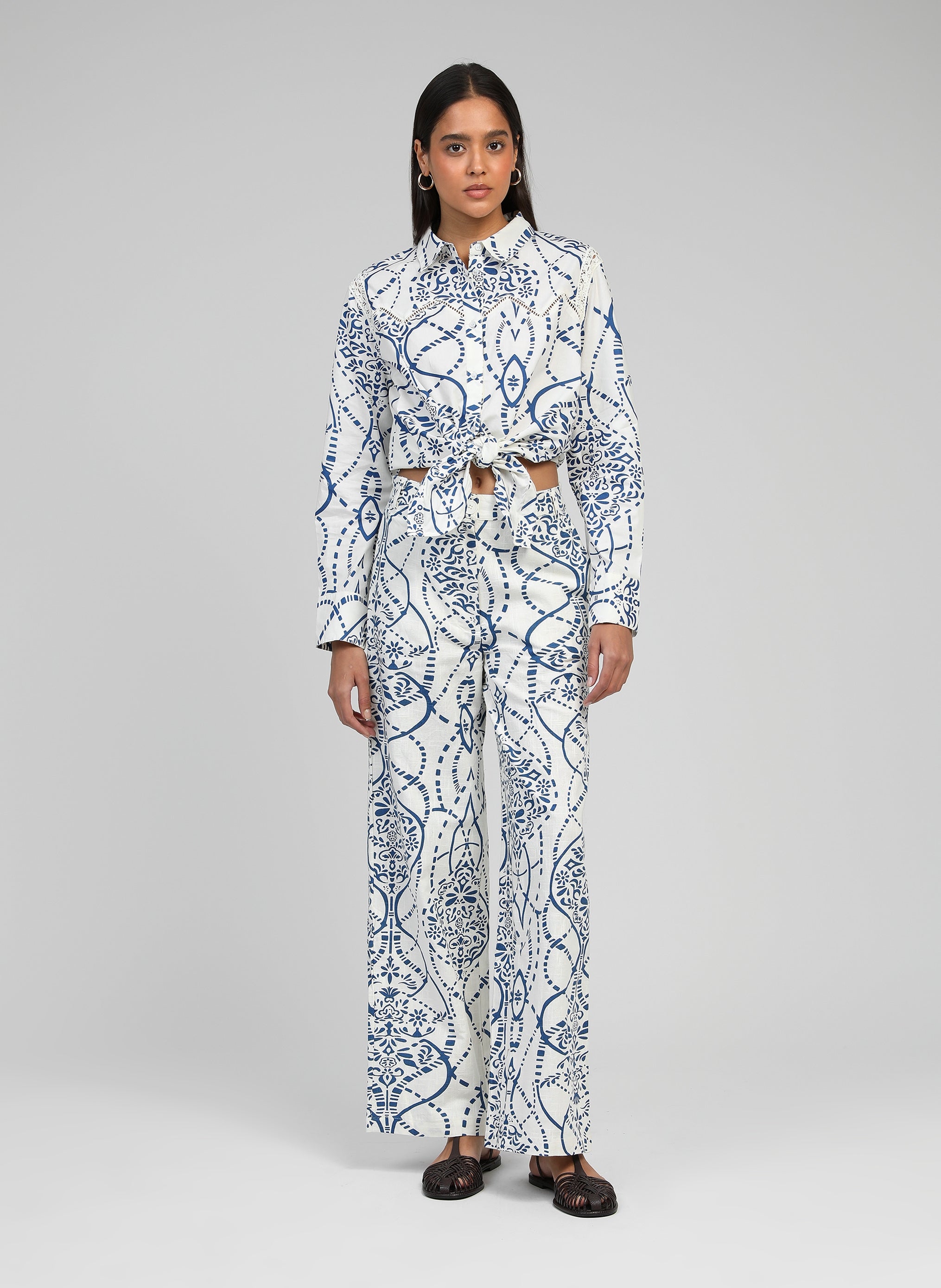 CHEMISE SERVILOU cilou indigo