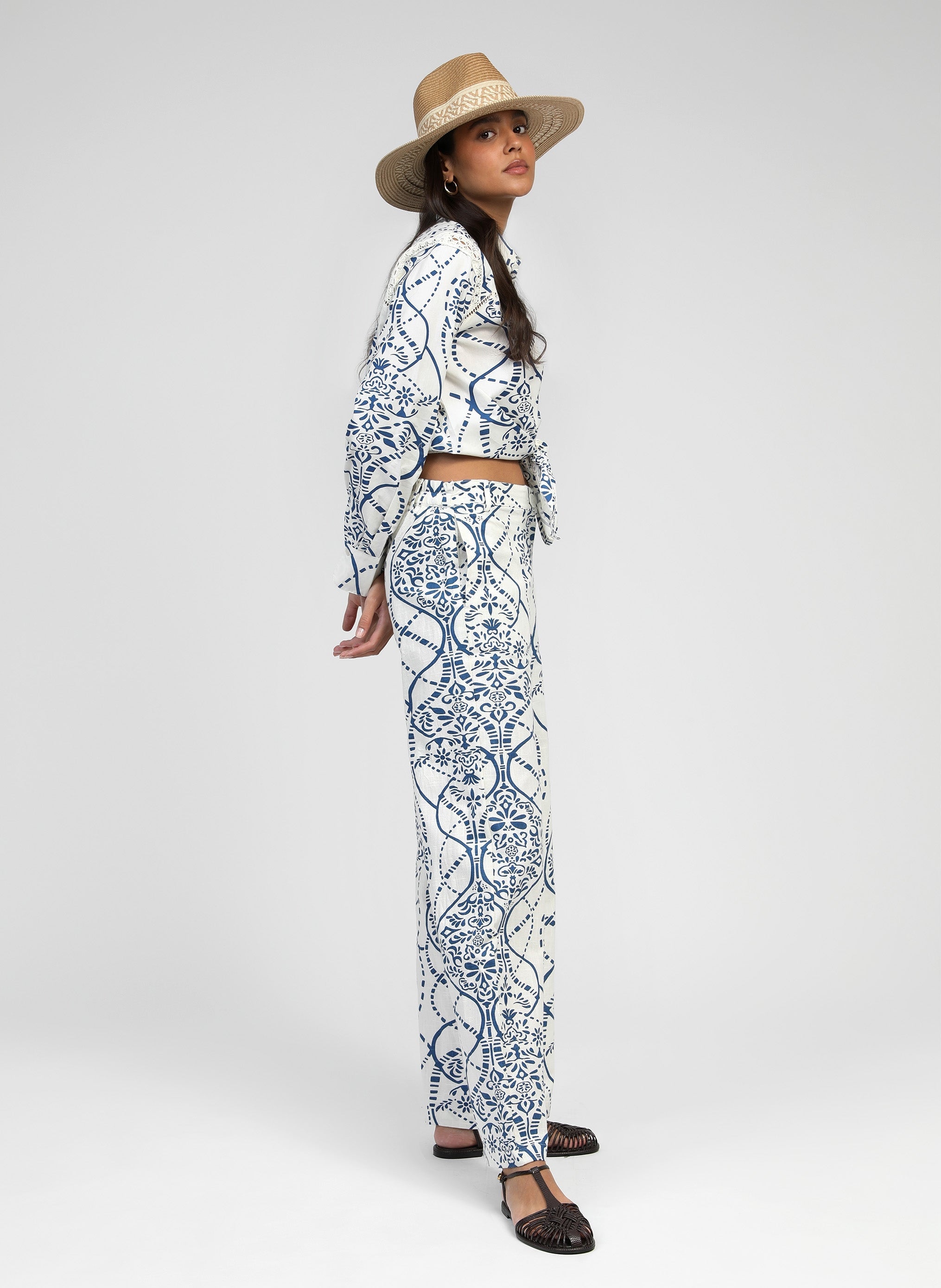 CHEMISE SERVILOU cilou indigo