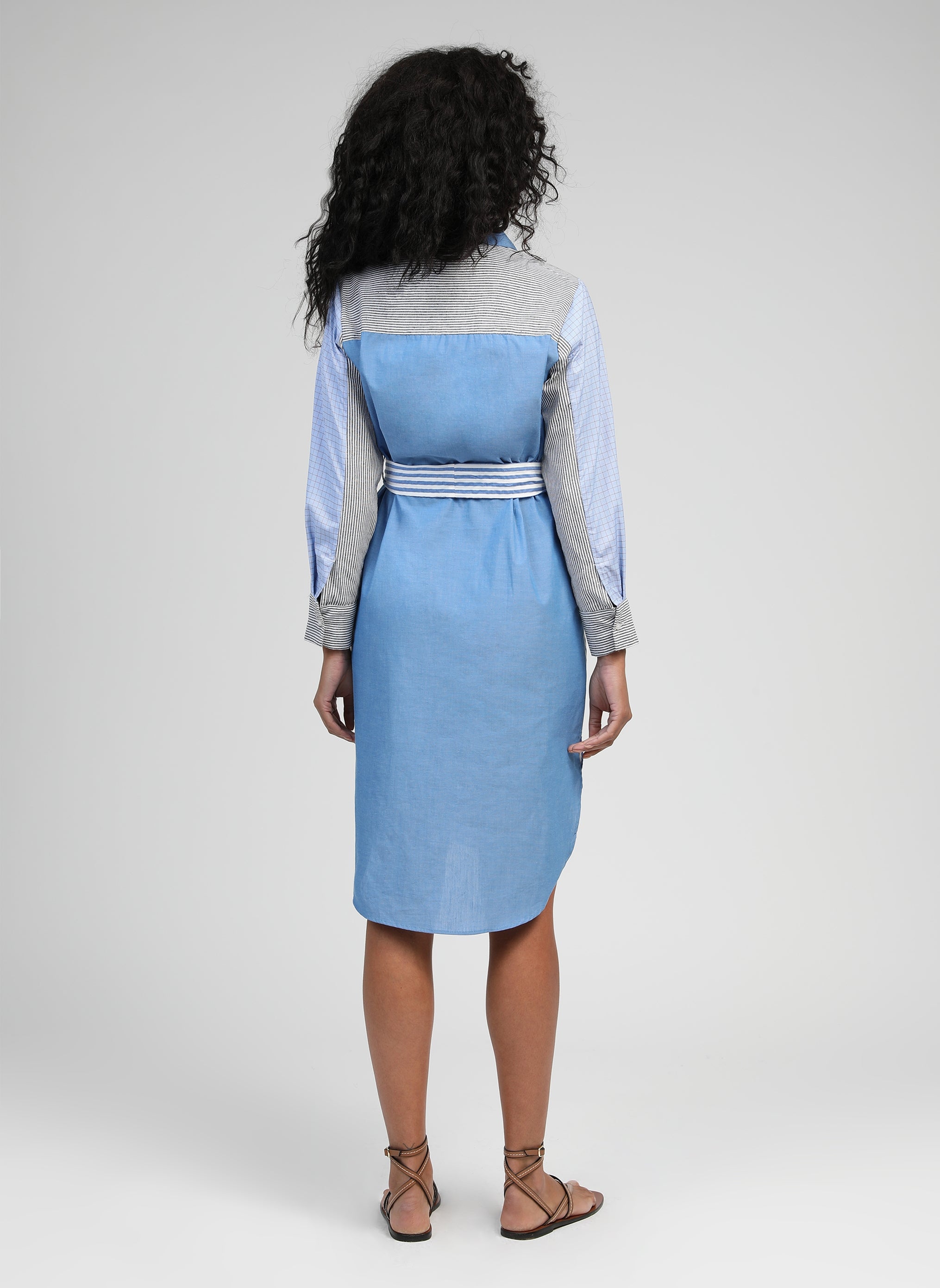 SISSINOU SHORT DRESS blue