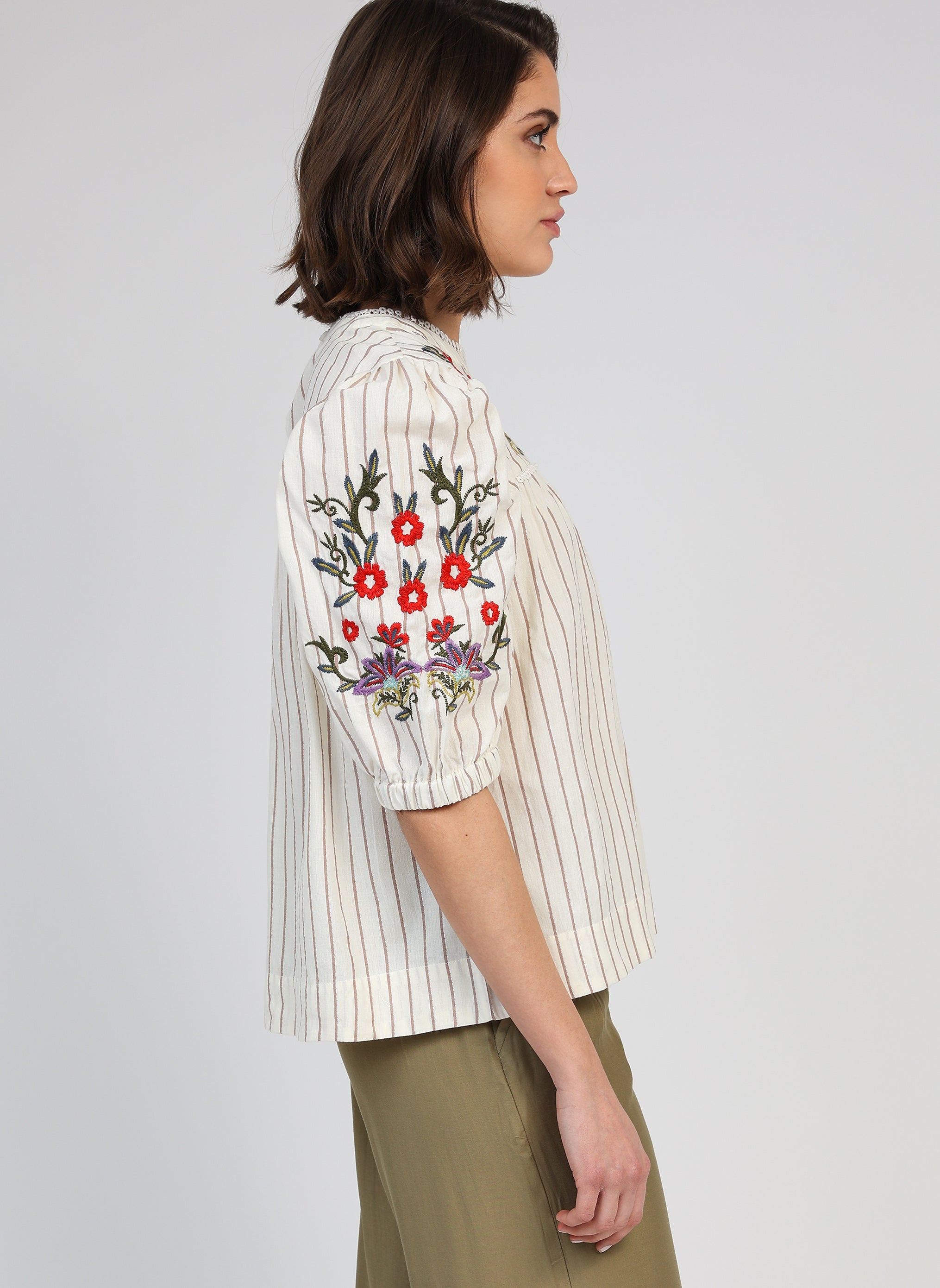 SOLUZA striped BLOUSE