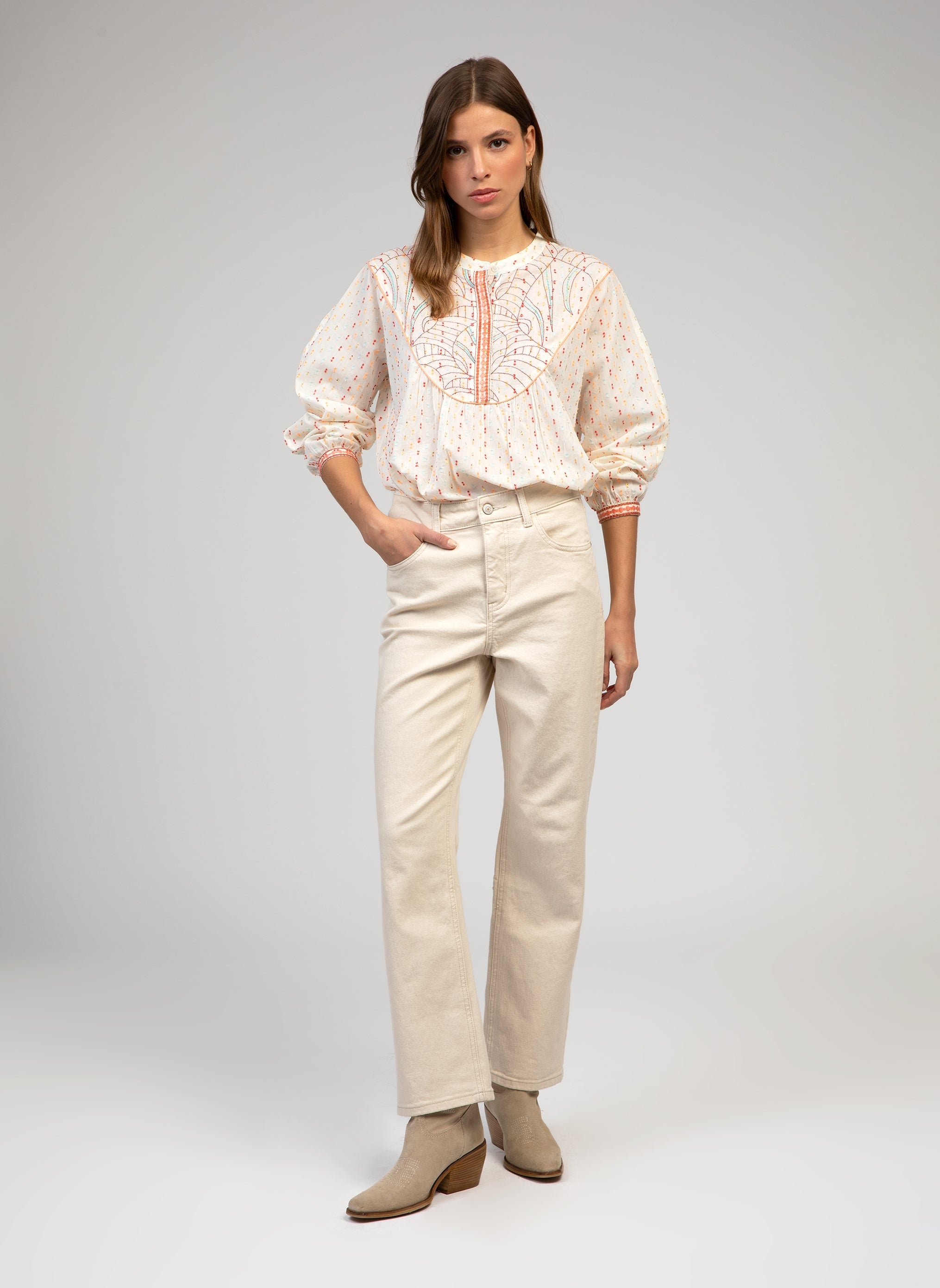 SOMALINA BLOUSE ecru