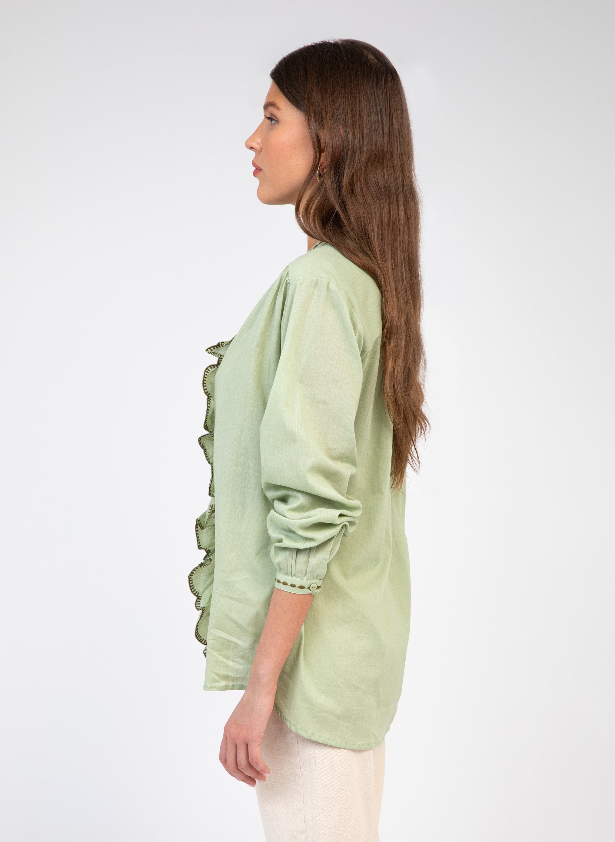 CHEMISE SOUFIANA amande