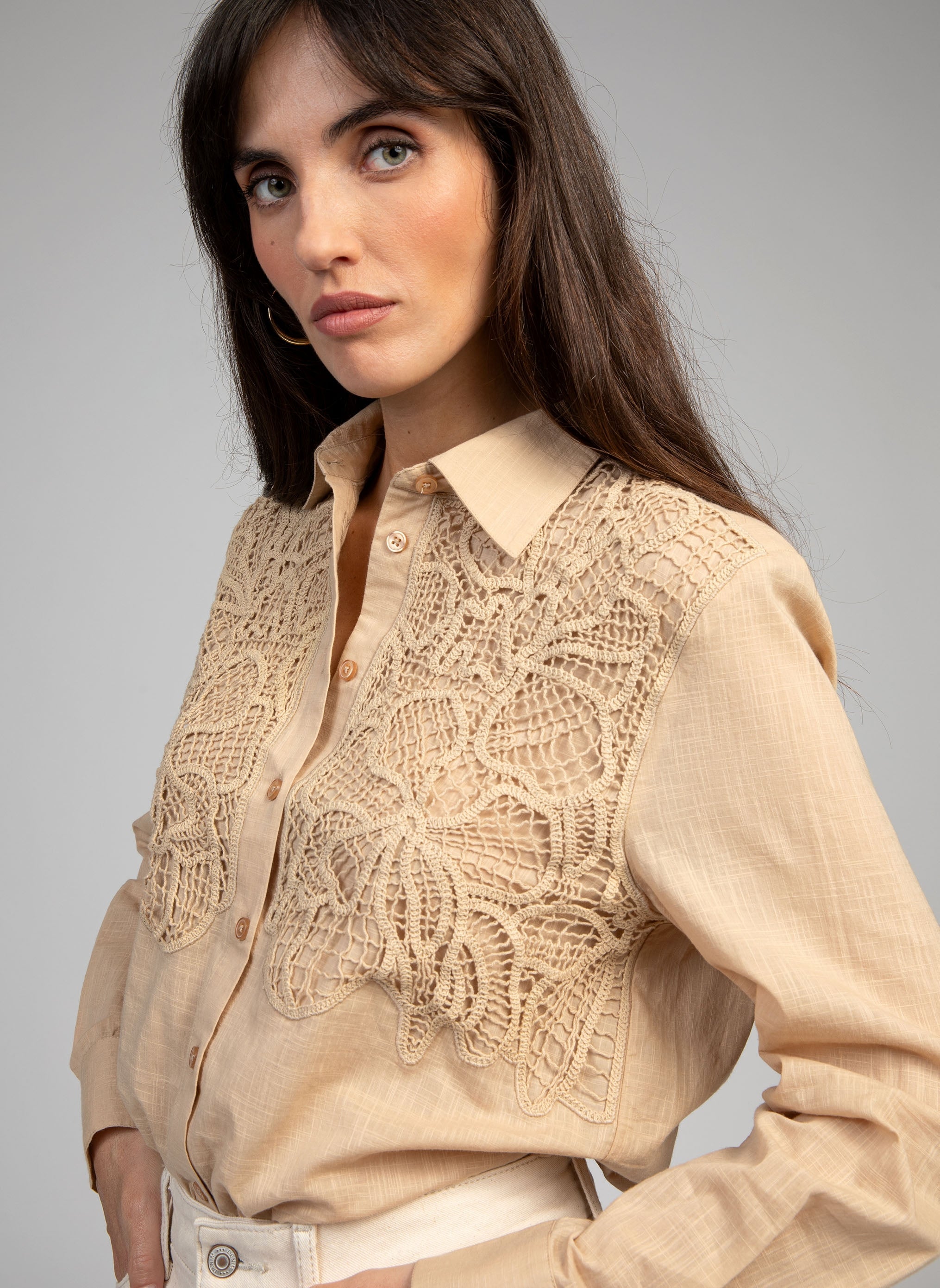 CHEMISE SOUNIA beige
