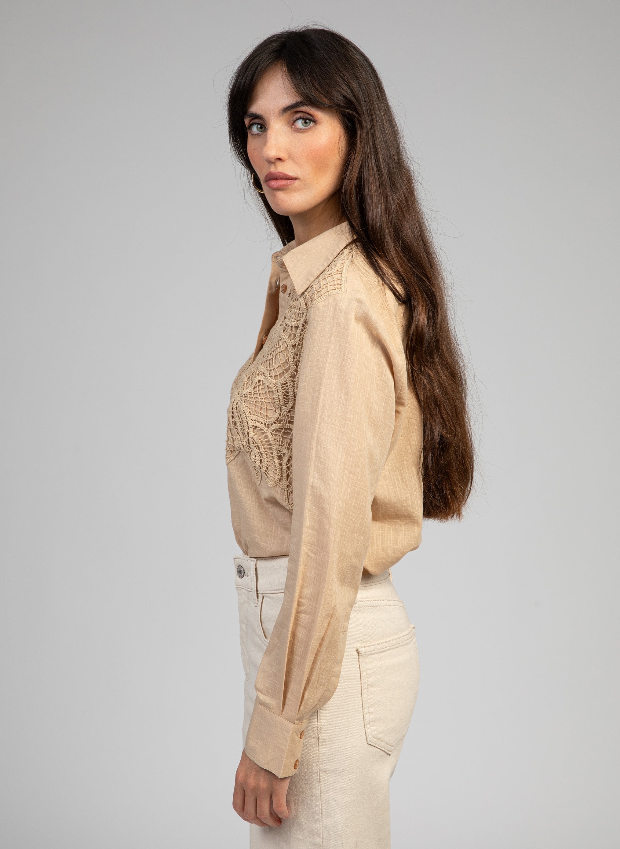 CHEMISE SOUNIA beige
