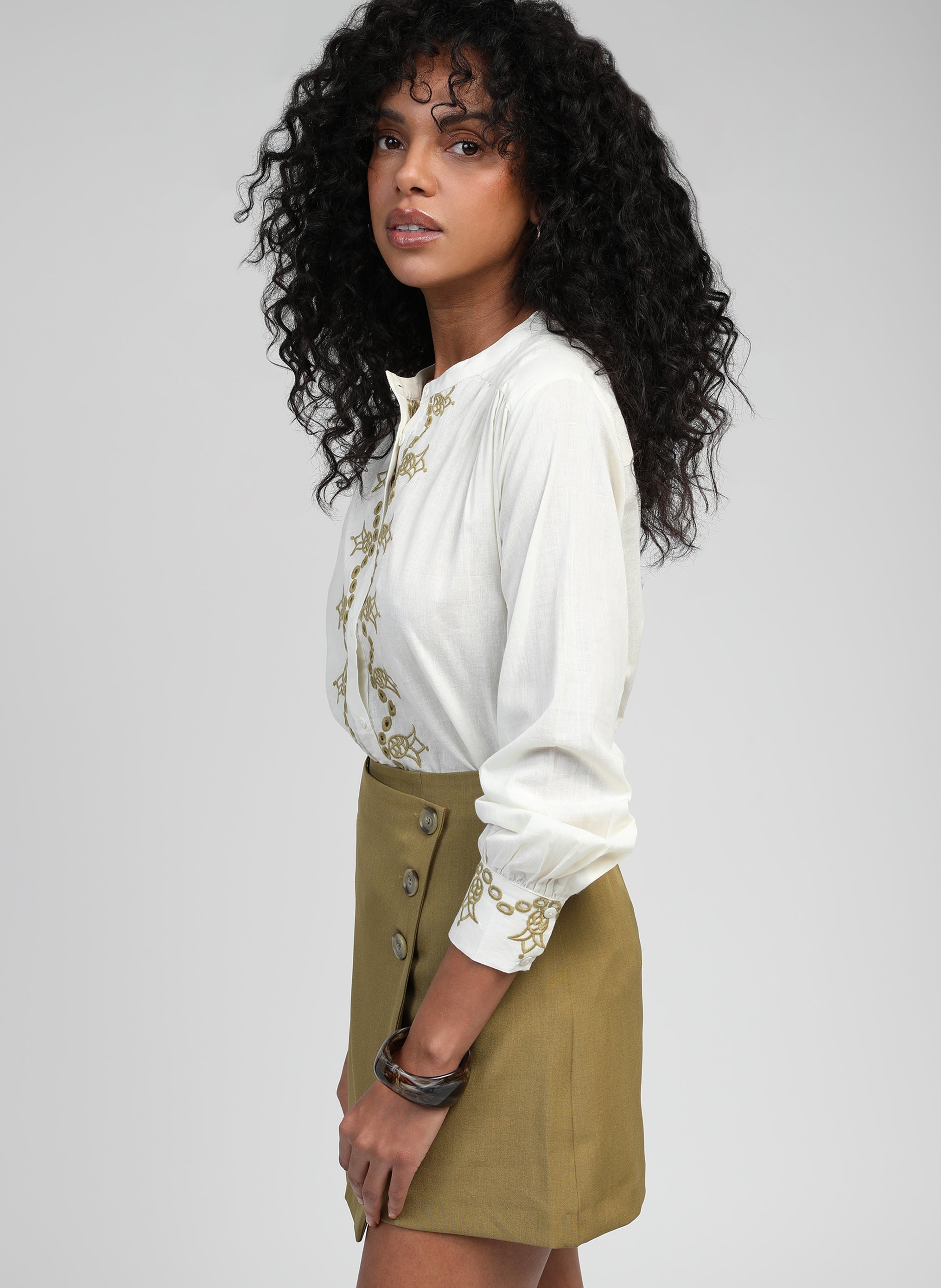 STEVANIA SHIRT white