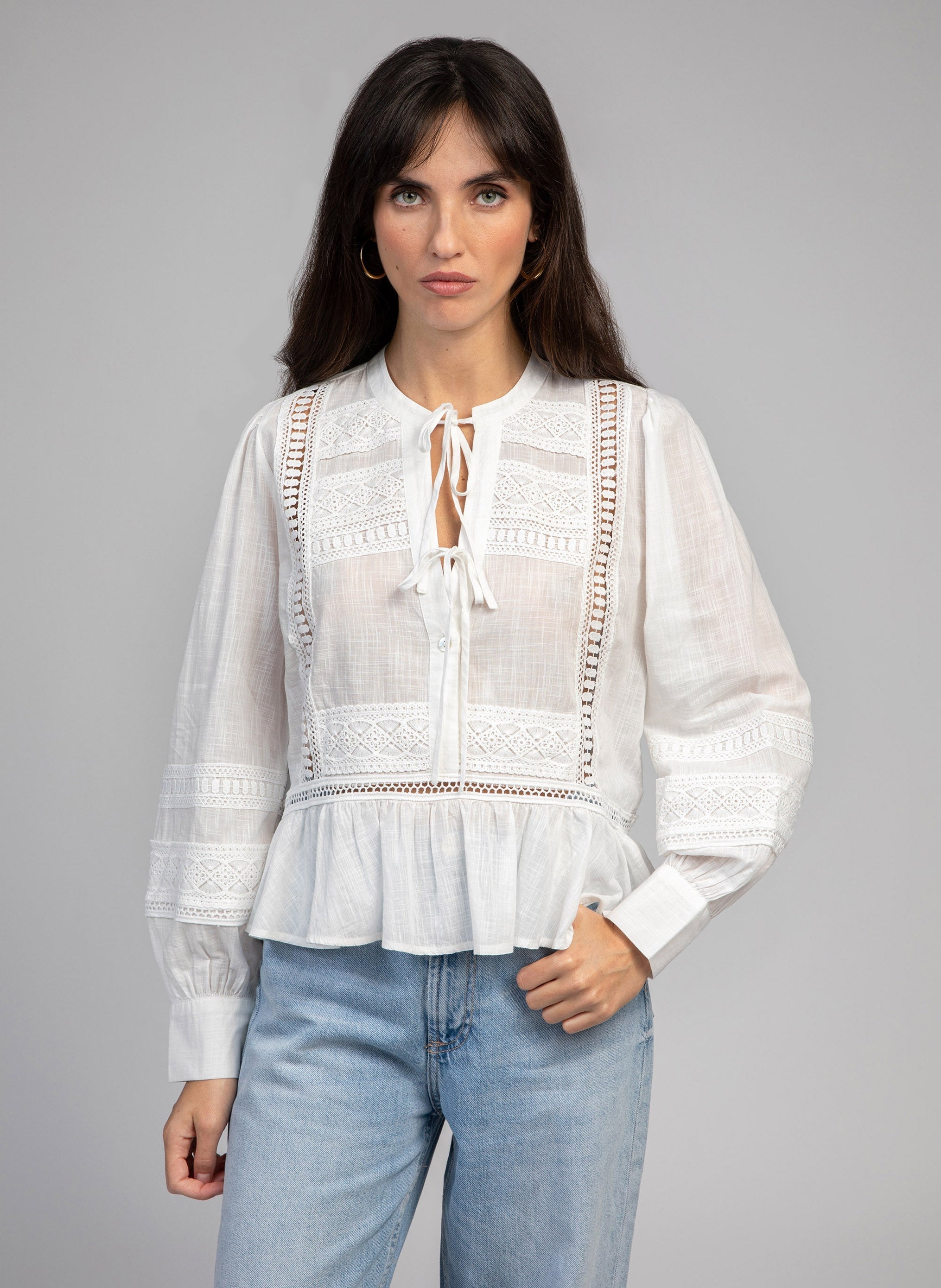 BLOUSE SYNDIOU blanc