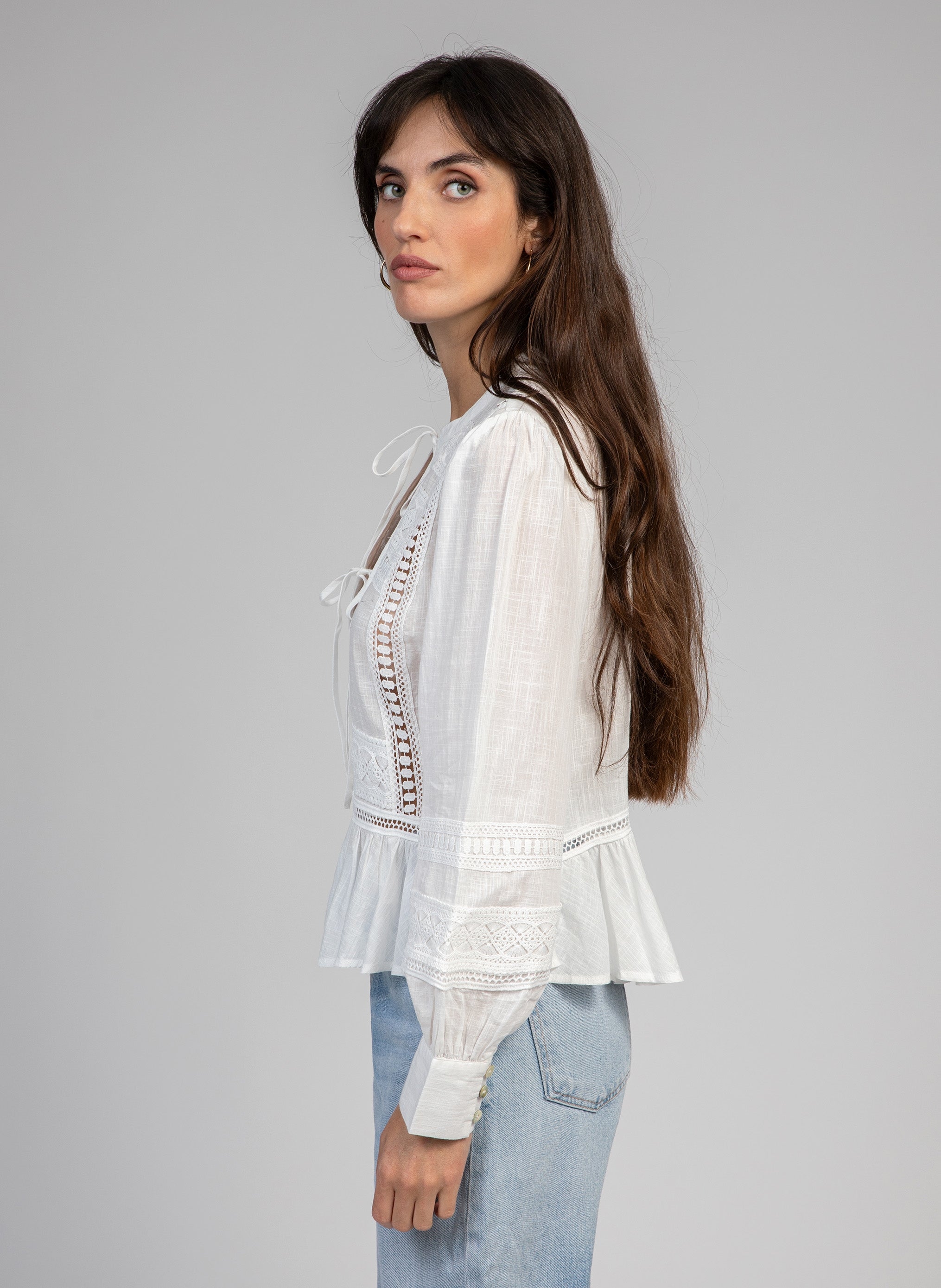 BLOUSE SYNDIOU blanc