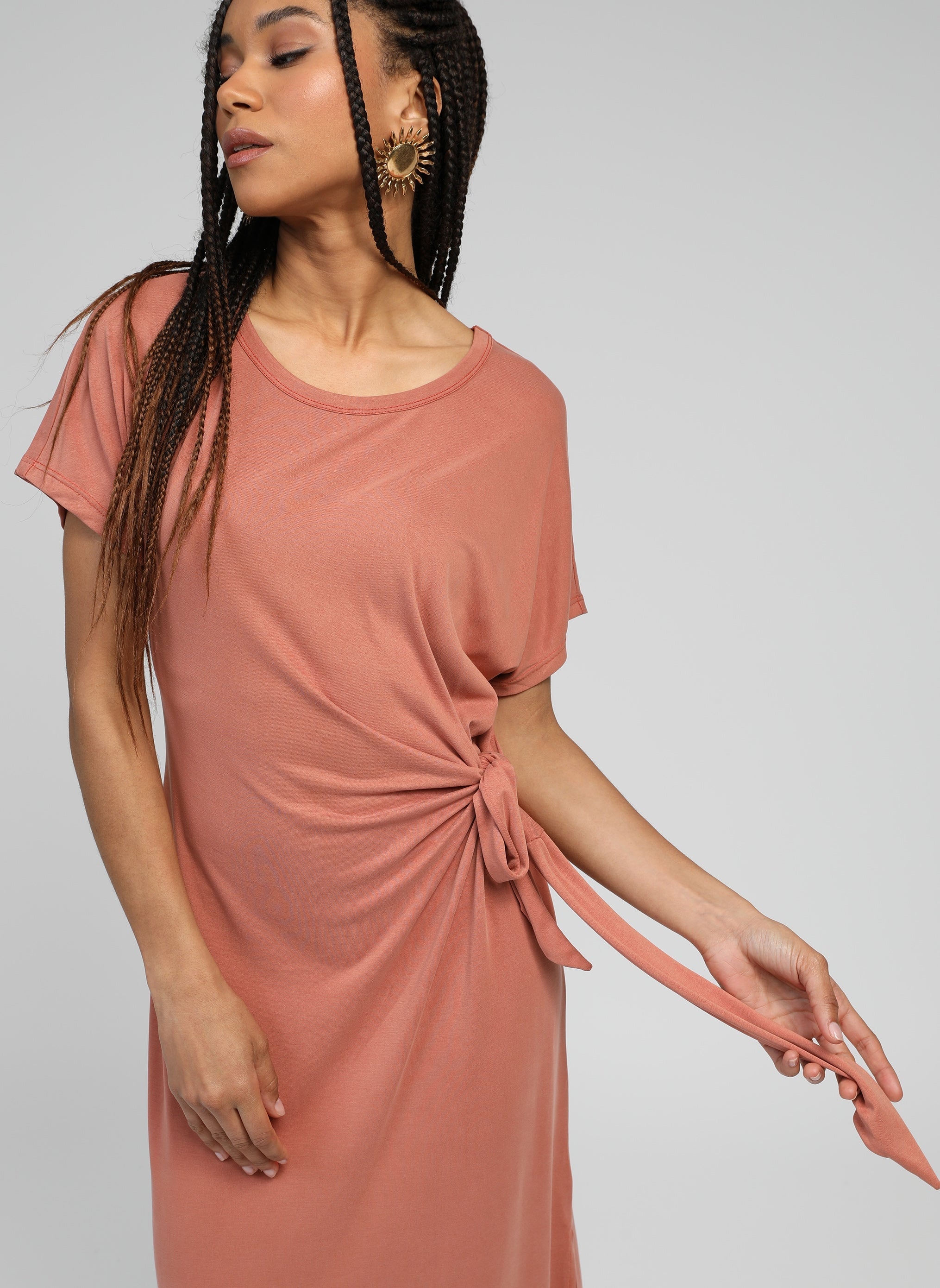 ROBE LONGUE TAMISARA terracotta