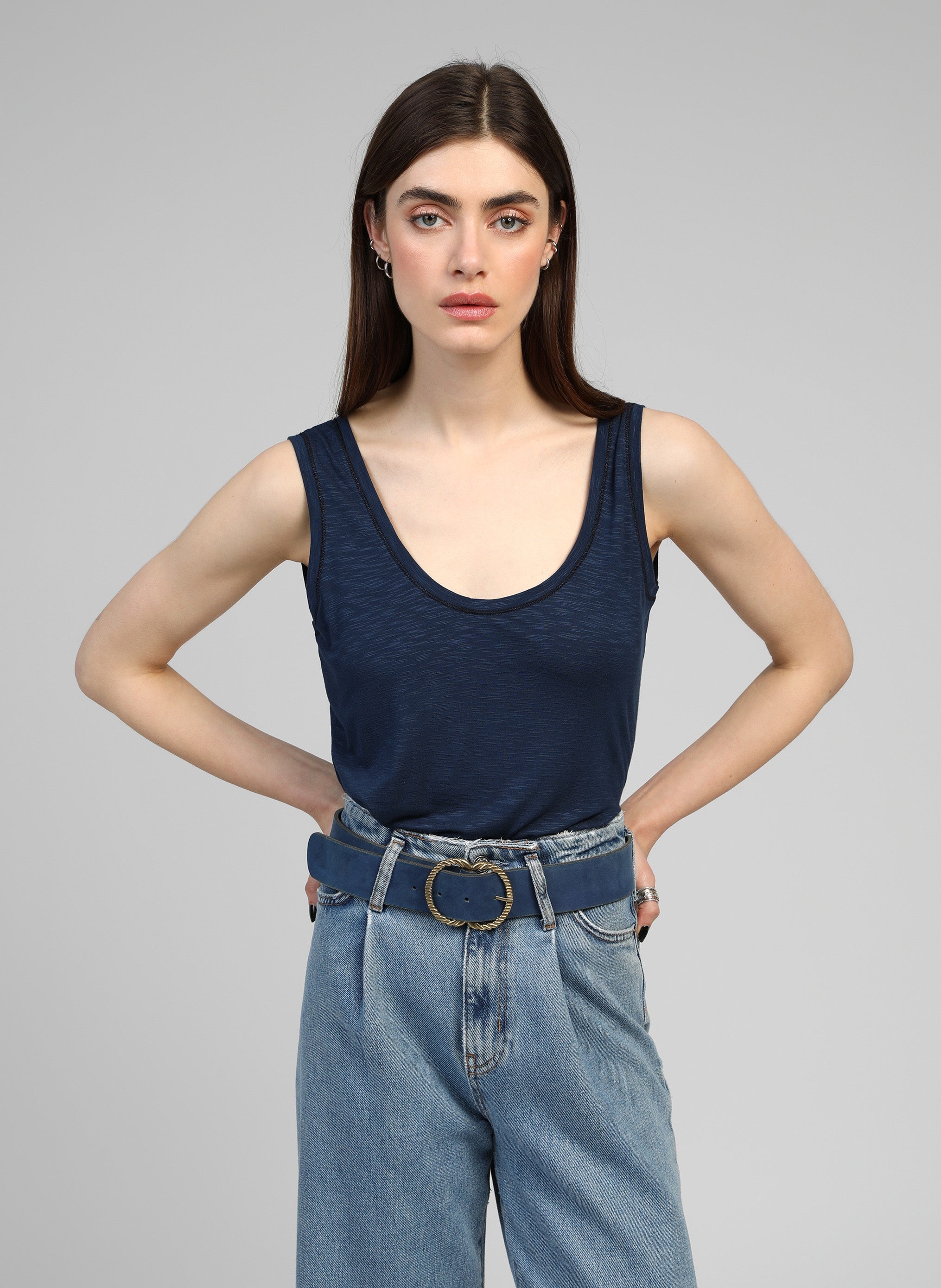 TANESSA navy DEBARDEUR