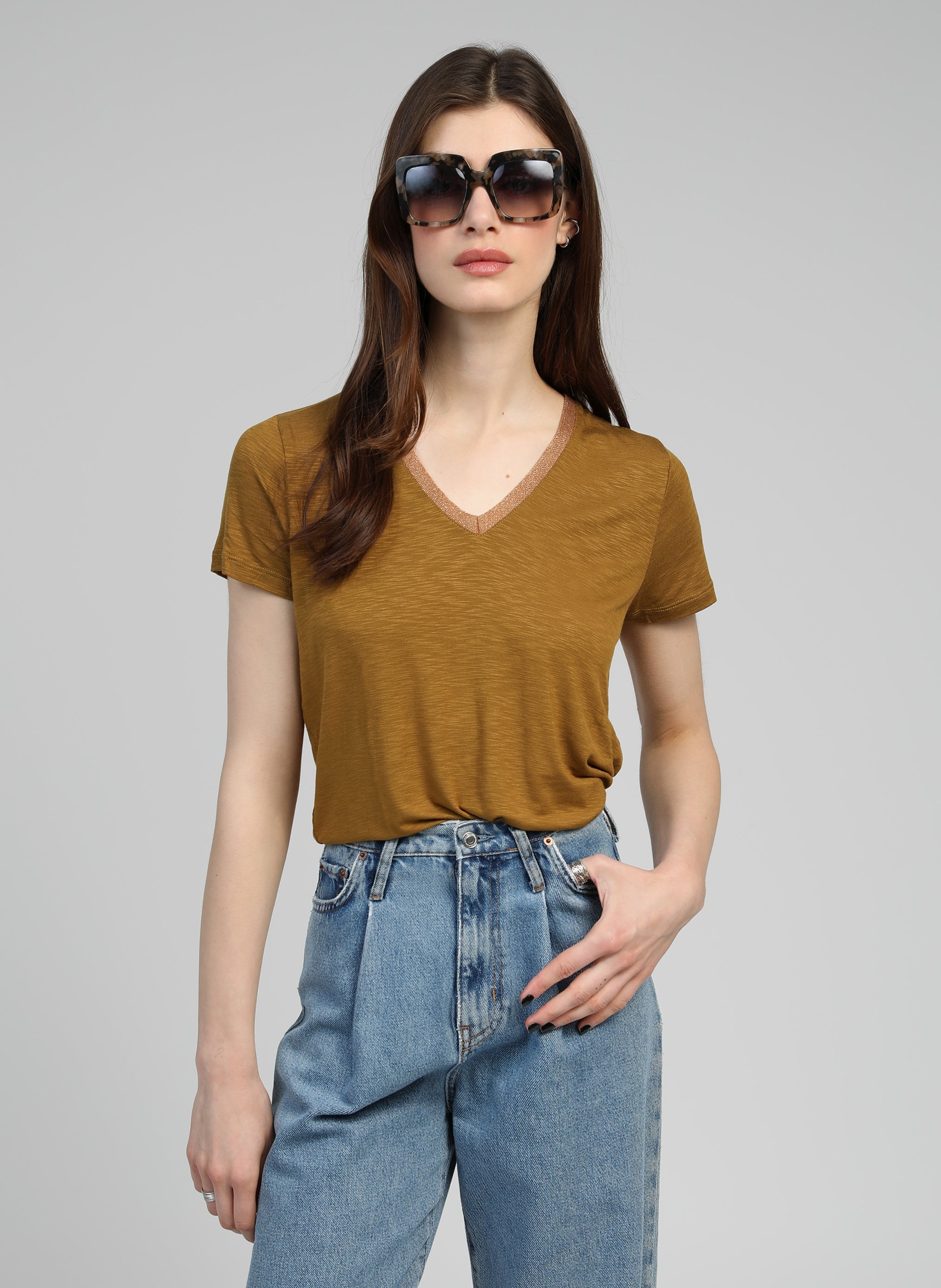 CAMISETA TERRY bronce