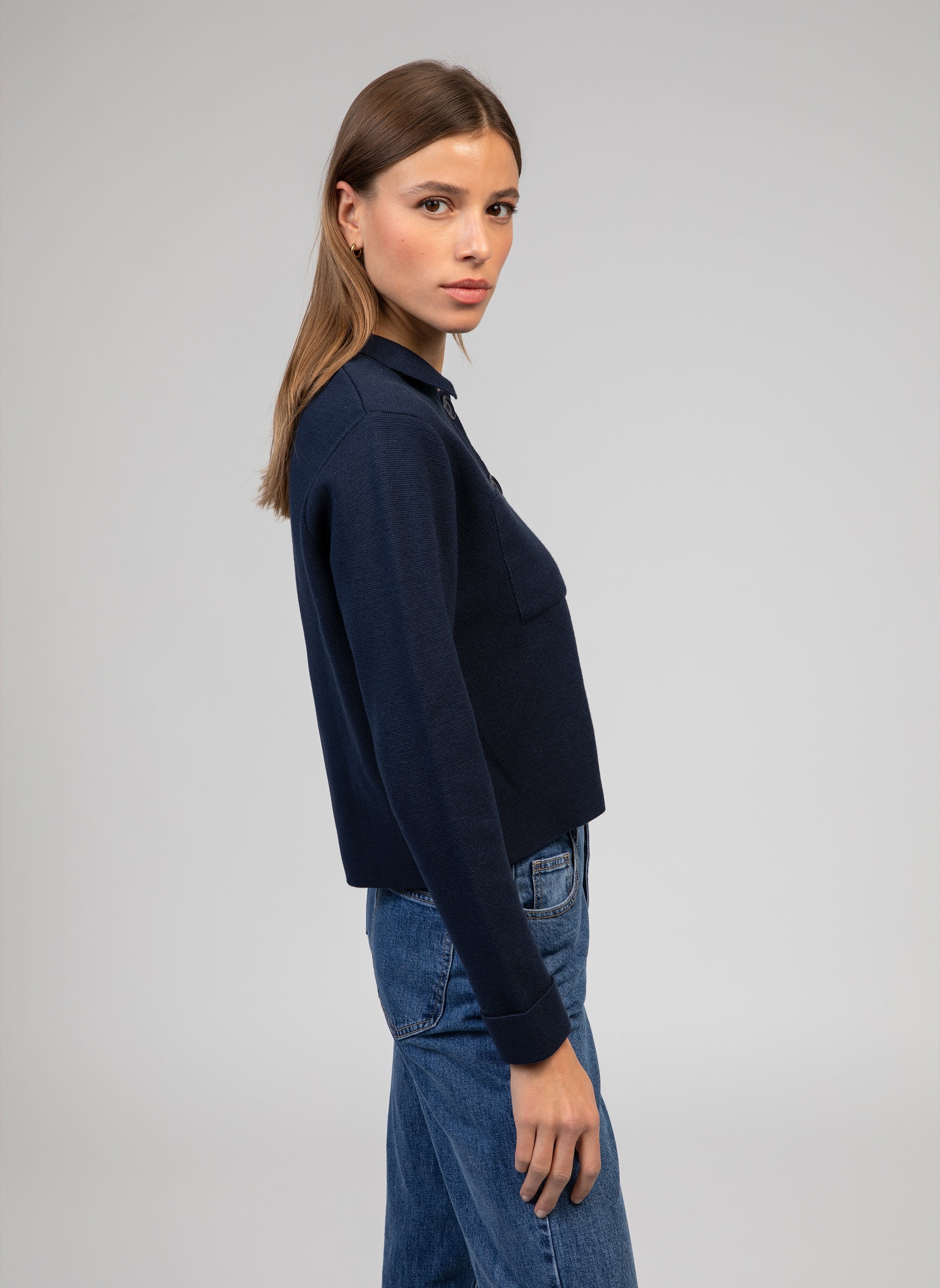 CARDIGAN VALIMANA marine