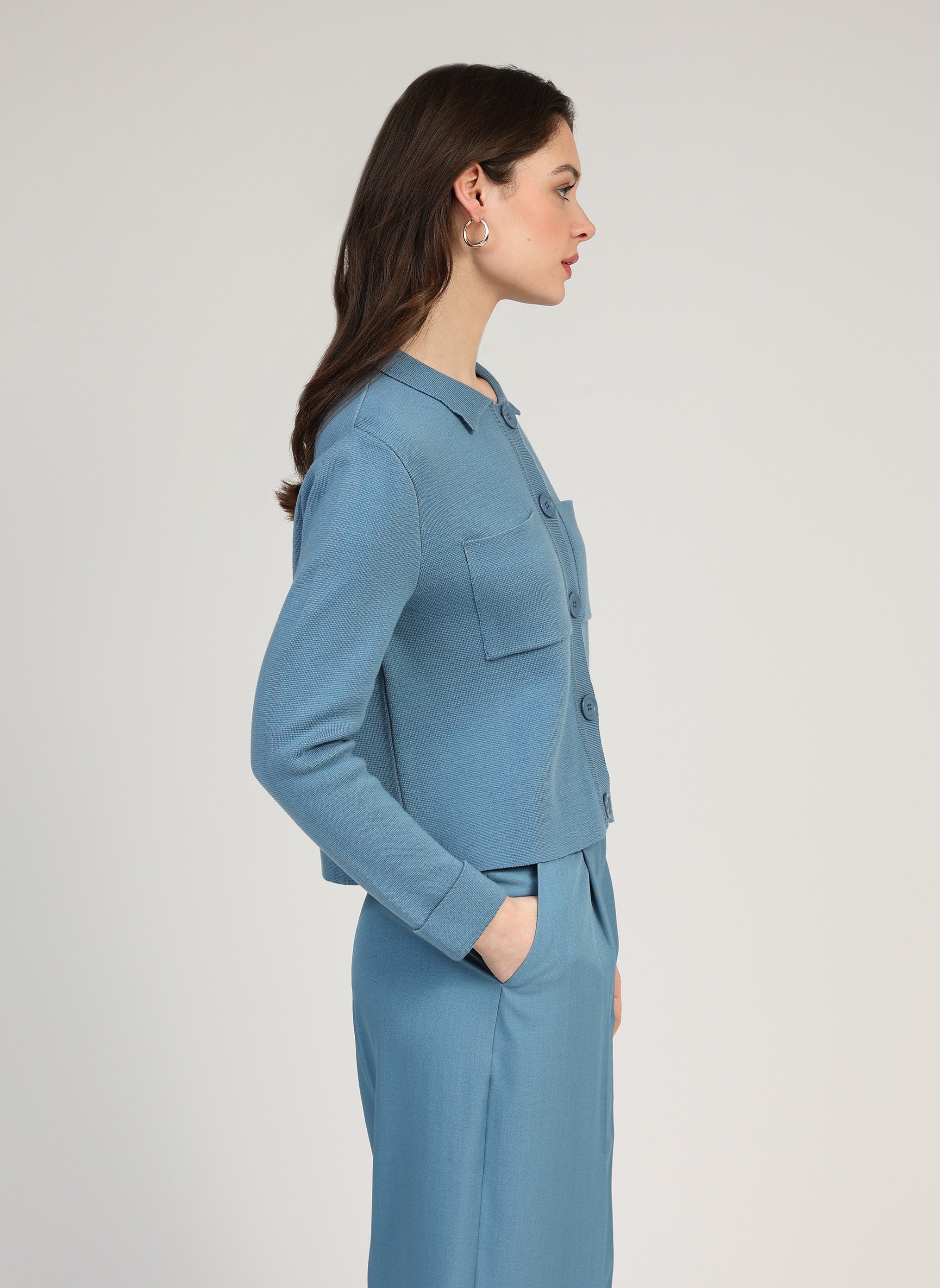 CARDIGAN VALIMANA sky